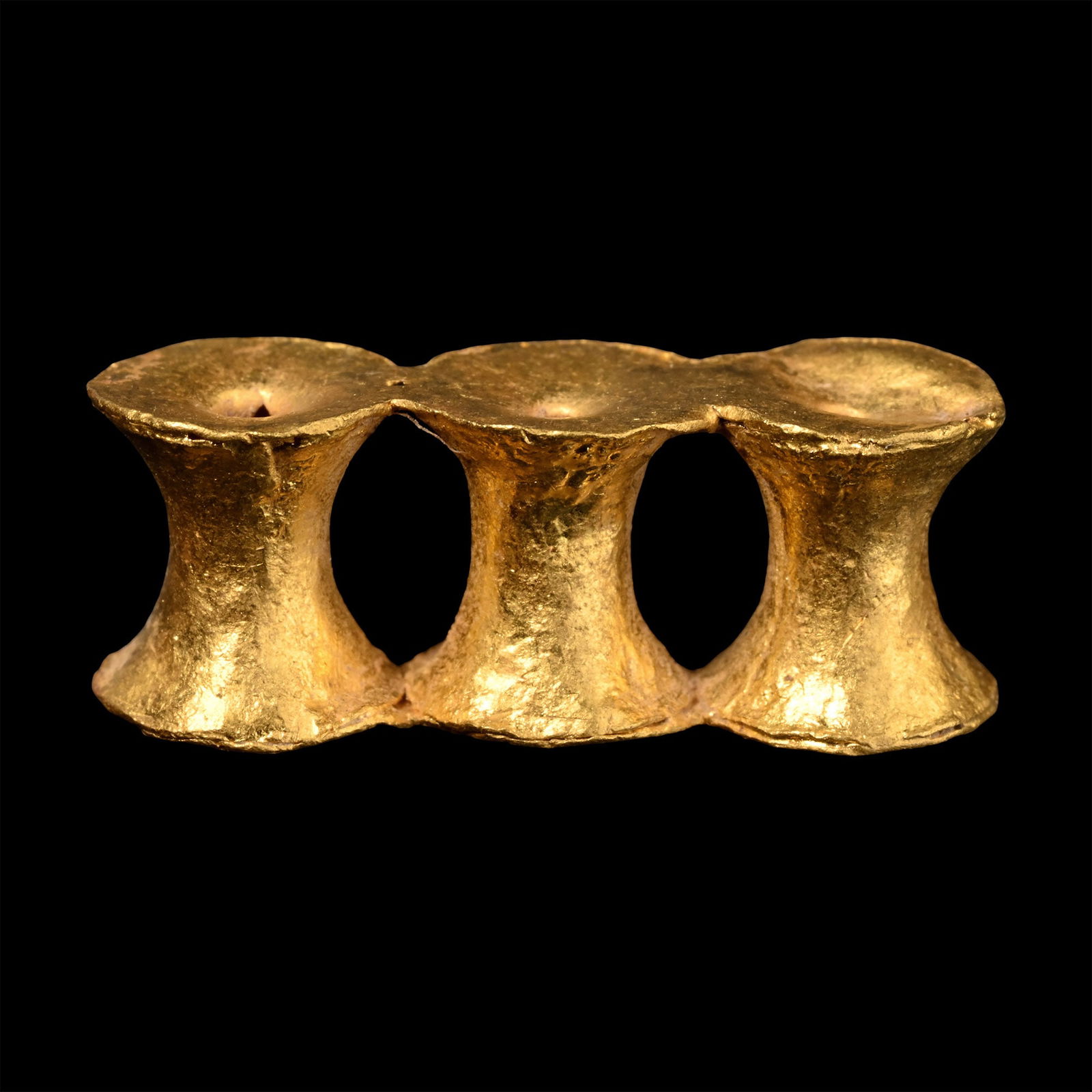 Western Asiatic Spool-Shaped Gold Beads (1 of 1)