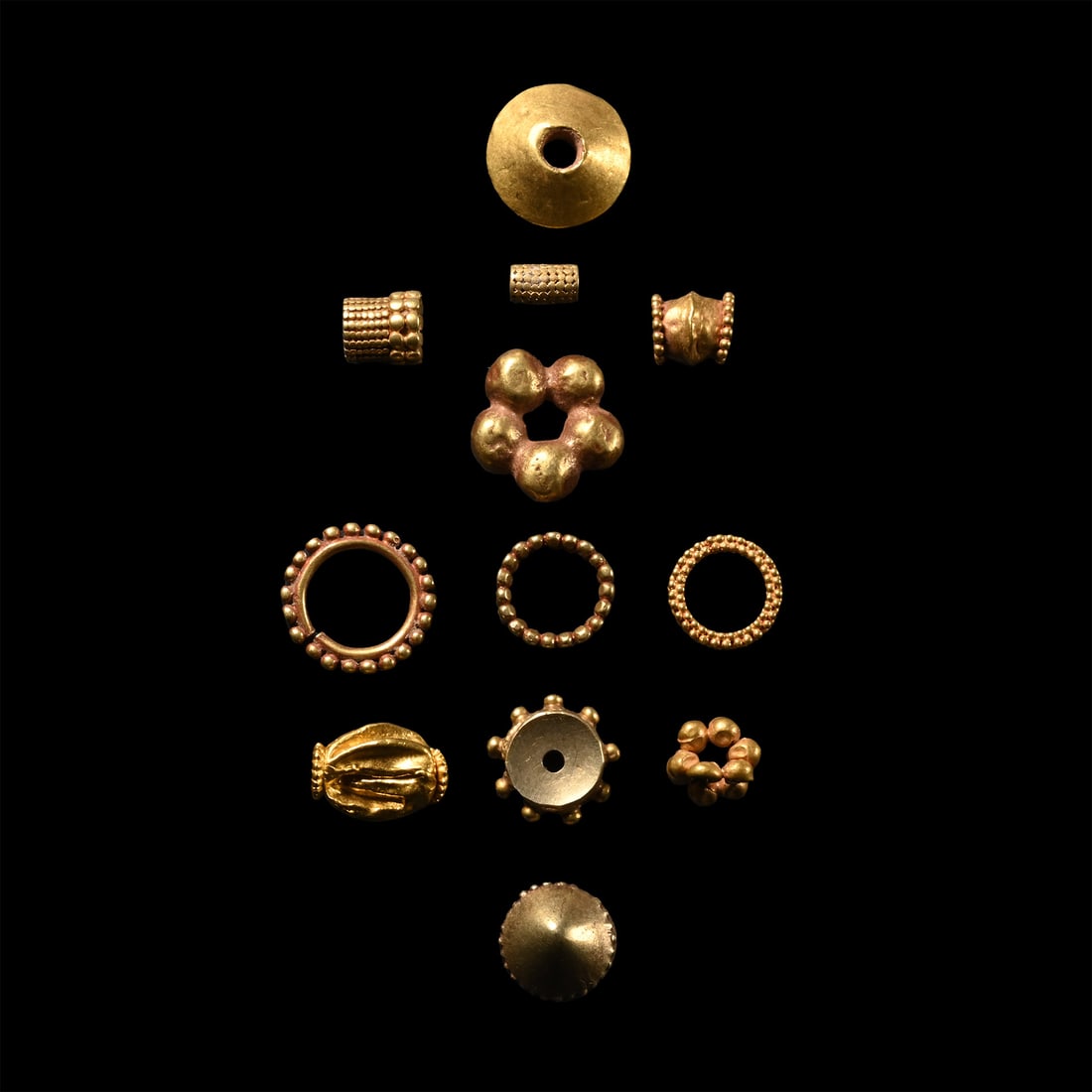 Western Asiatic Mixed Gold Bead Collection (1 of 1)