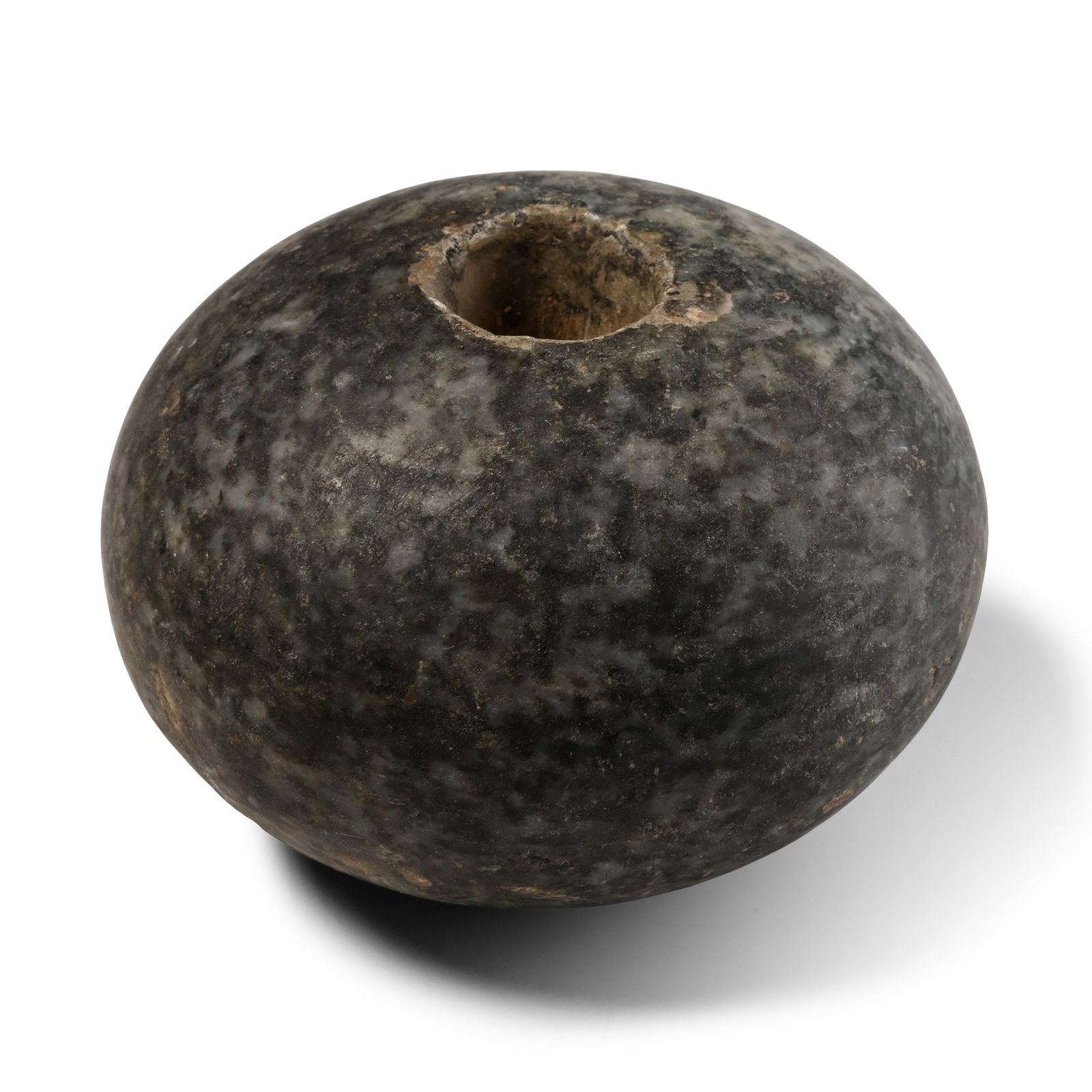 Mesopotamian Mottled Grey Stone Macehead (1 of 1)