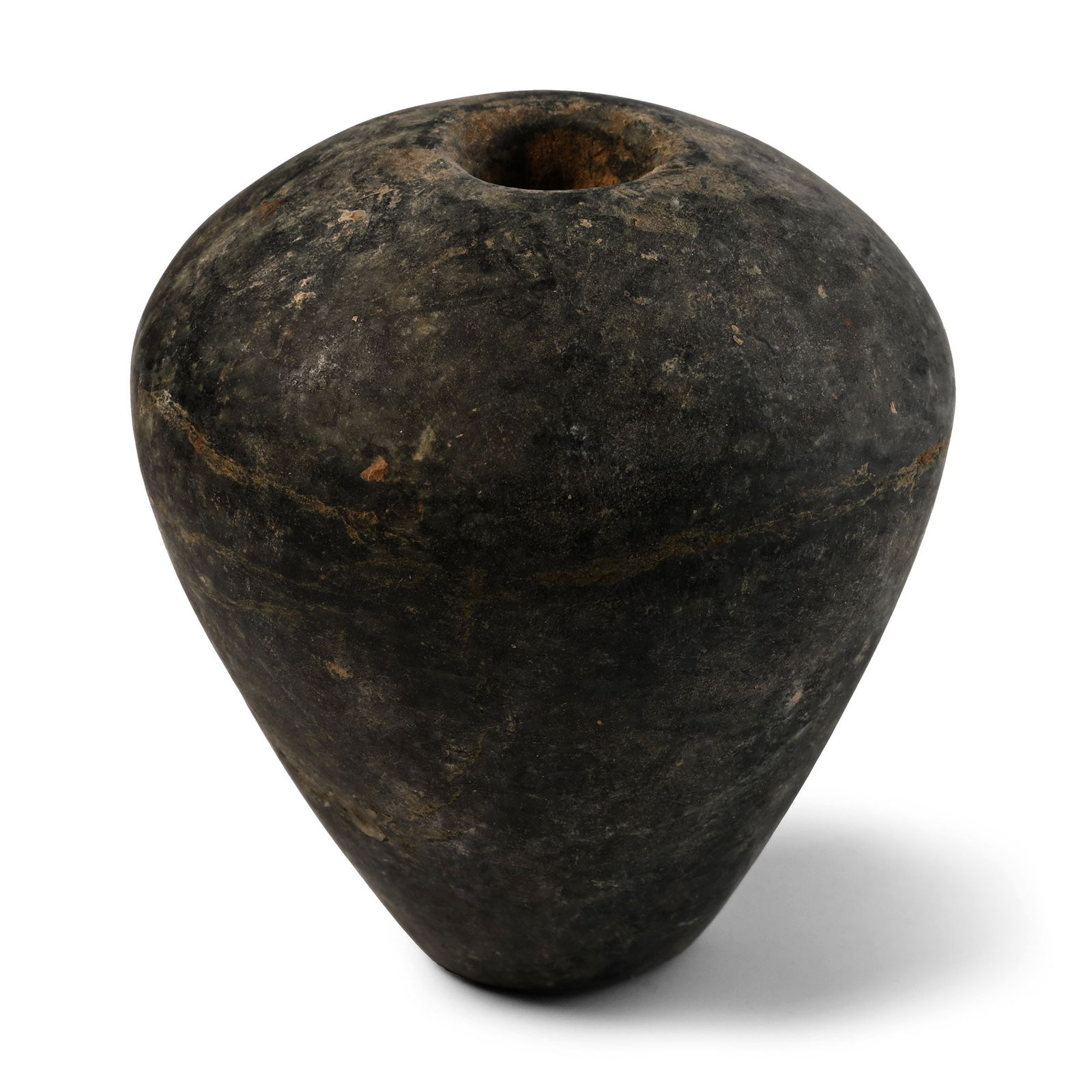 Mesopotamian Veined Mottled Grey Stone Macehead (1 of 1)