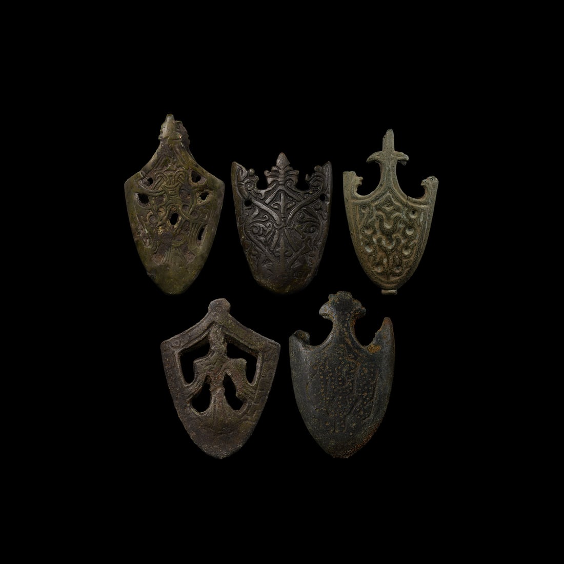 Viking Age Bronze Sword Scabbard Chape Collection (1 of 1)