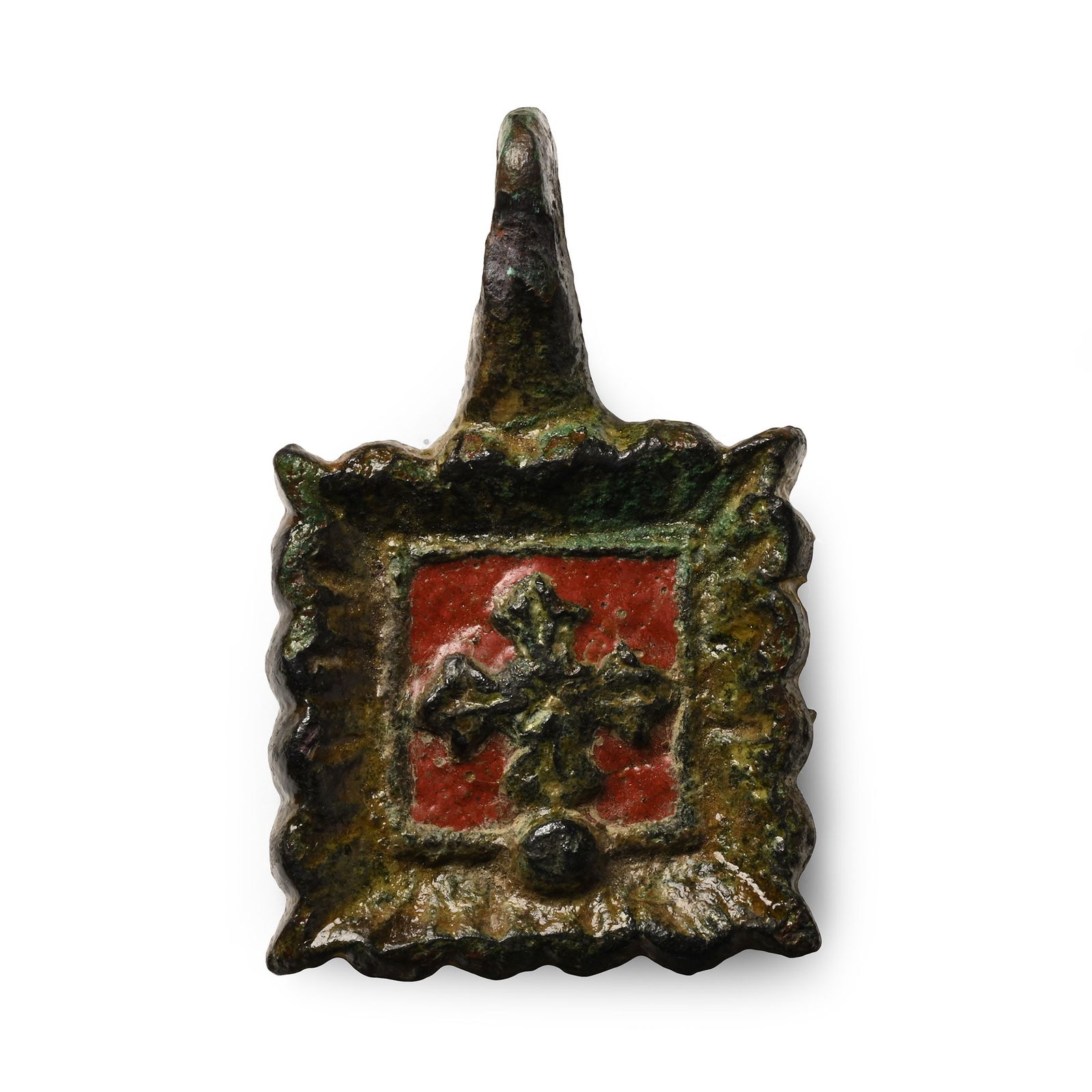 Medieval Knight's Bronze Heraldic Horse Harness Pendant (1 of 1)