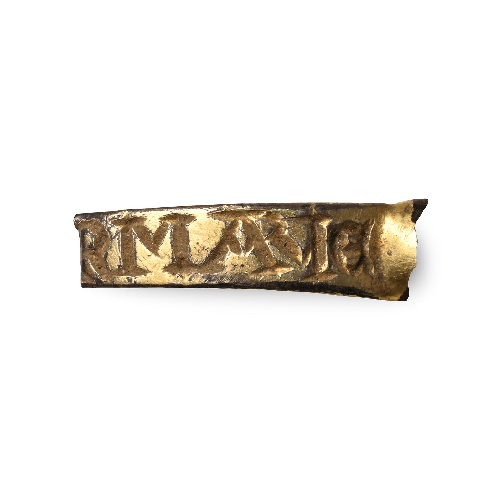 Medieval Inscribed Silver-Gilt Ring Section (1 of 1)
