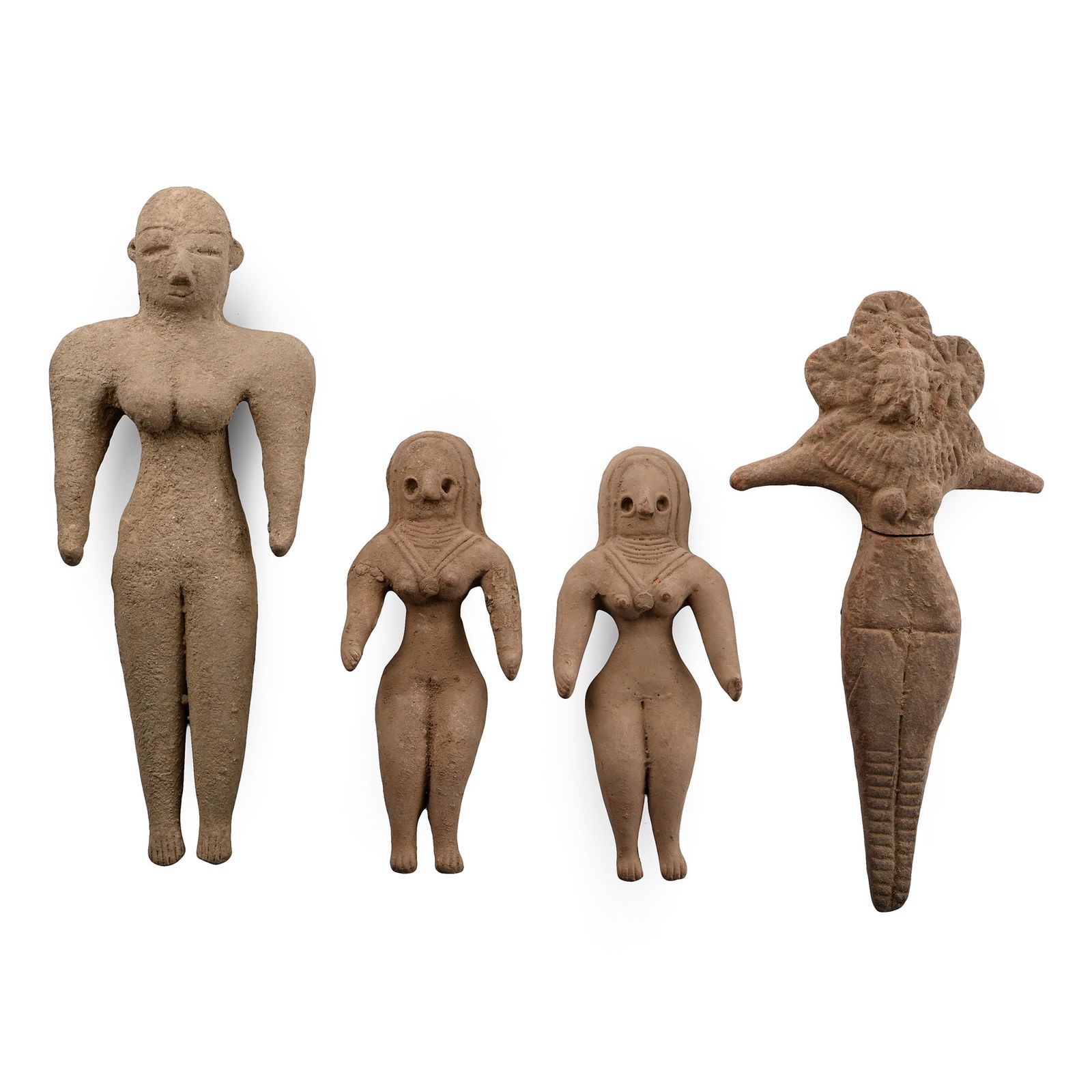 Indus Valley Style Terracotta Idol Group (1 of 1)