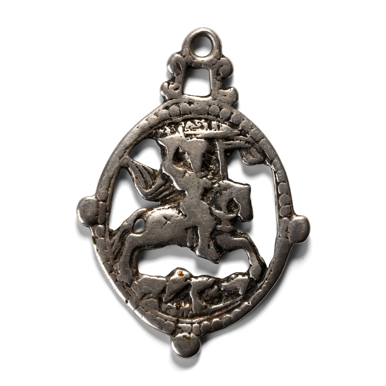 Post Medieval Silver Pendant with Saint James (1 of 1)