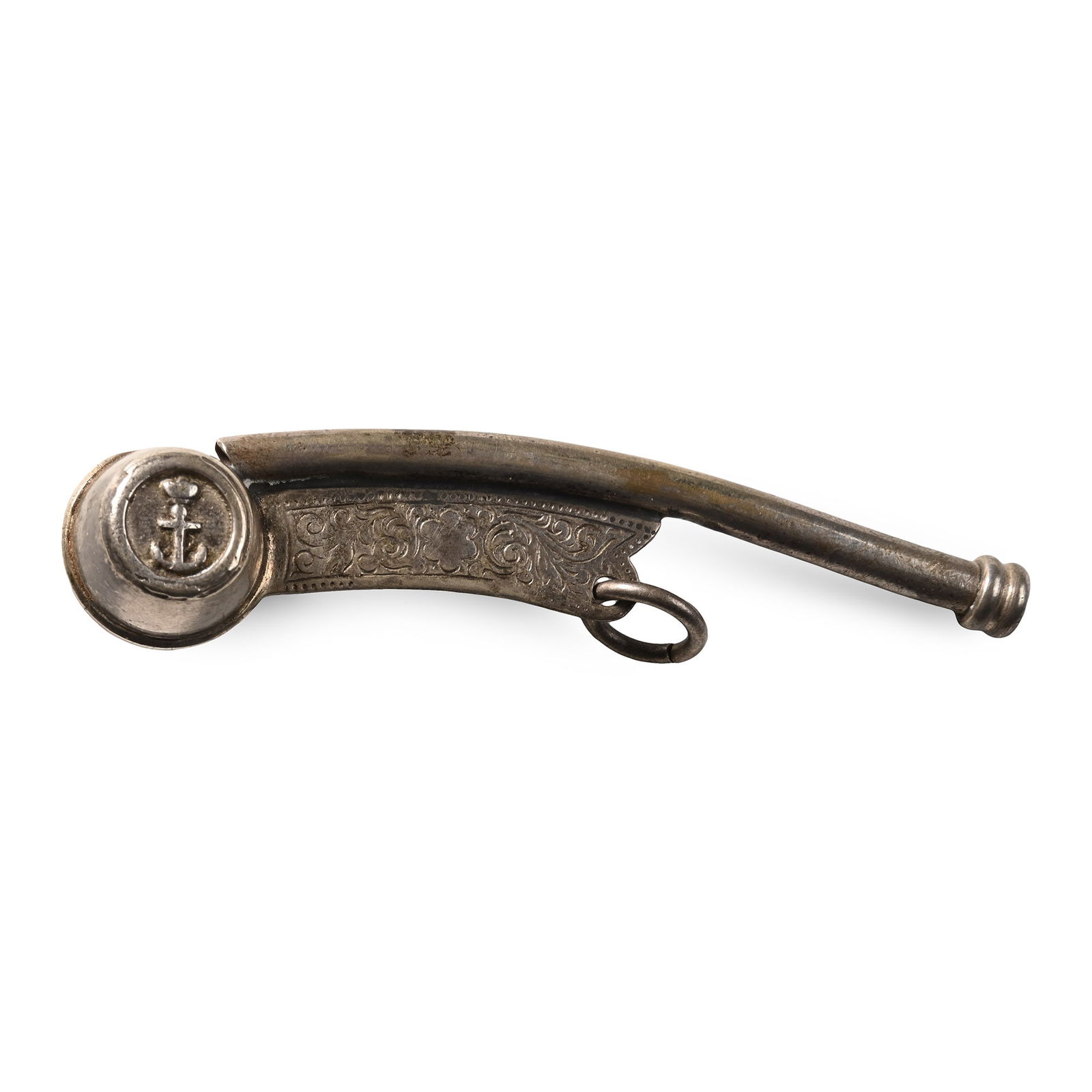 Victorian Silver Bosun's Whistle (1 of 1)