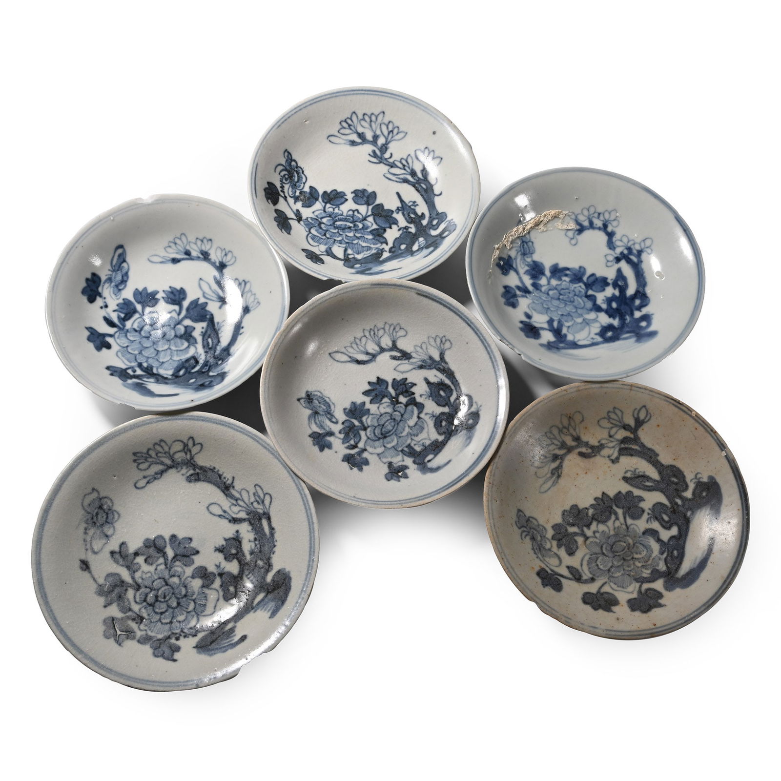Tek Sing Treasure Shipwreck Glazed Blue and White Plate Set (1 of 1)