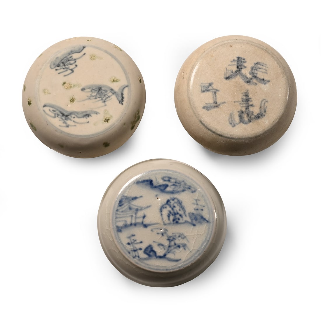 Hoi An Cargo Shipwreck Glazed Blue and White Lidded Box Collection (1 of 1)