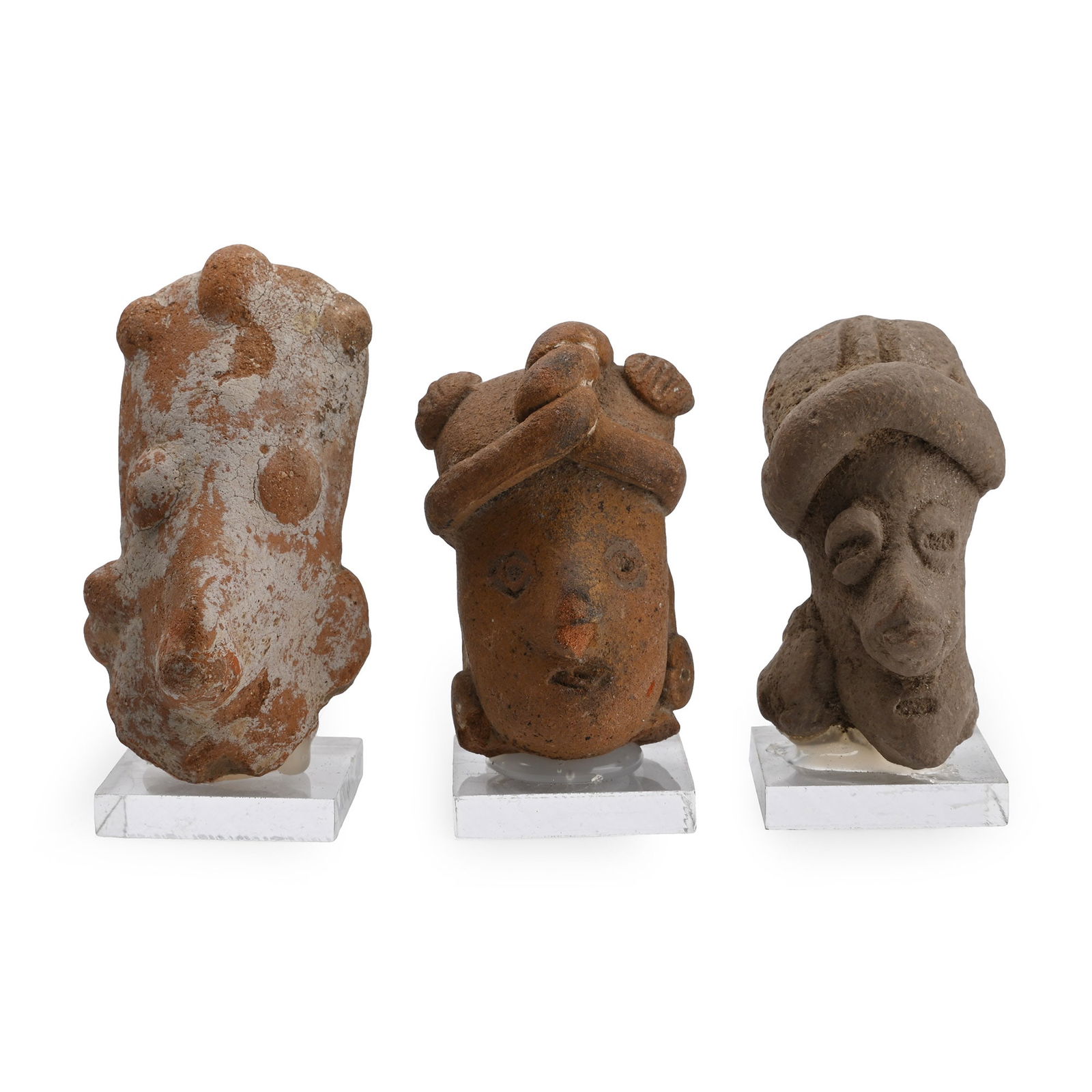 Pre-Columbian Terracotta Figure Head Group (1 of 1)