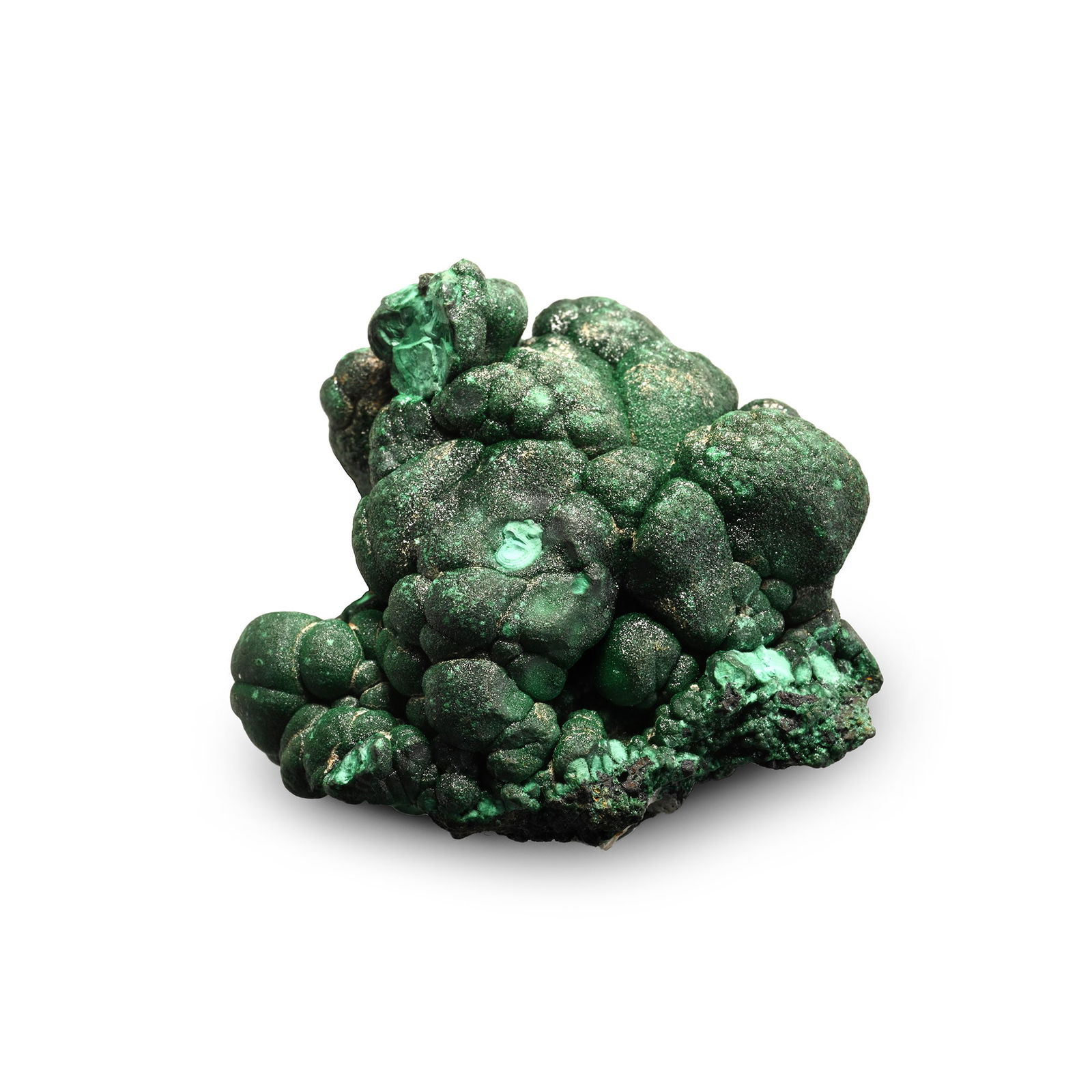 'Dikuluwe Mine' Malachite Specimen: A vibrant green mass of botryoidal malachite. 84 grams, 49 mm (2 in.). [No Reserve] From Dikuluwe Mine, Kolwezi, Lualaba, Democratic Republic of Congo. De-acquisitioned from a private Cornwall, UK, co