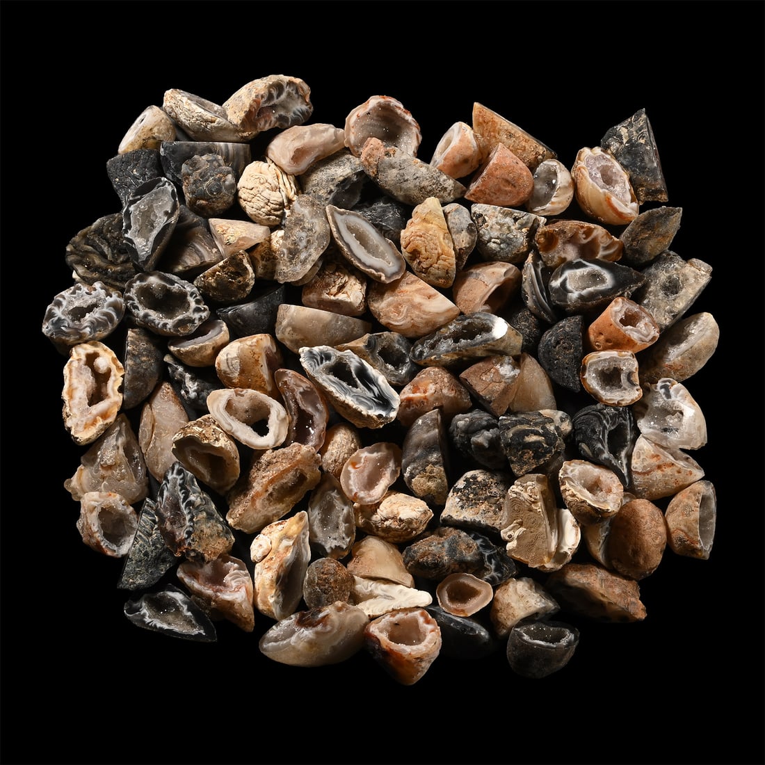 Cut Agate Crystal Geode Half Group [100] (1 of 1)