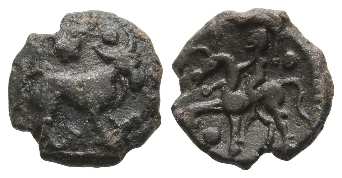 Celtic Northeast Gaul. Ambiani AE Unit. (1 of 1)