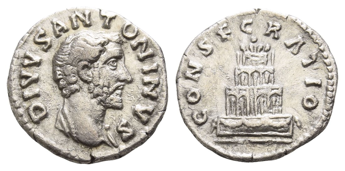 Divus Antoninus Pius AR Denarius. (1 of 1)