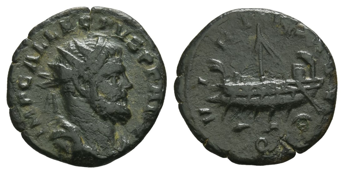 Allectus, Romano-British Emperor BI Quinarius. (1 of 1)