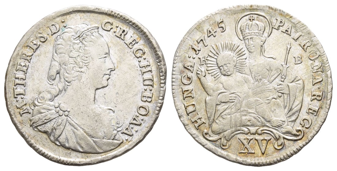 Hungary. Maria Theresa AR 15 Kreuzers. (1 of 1)