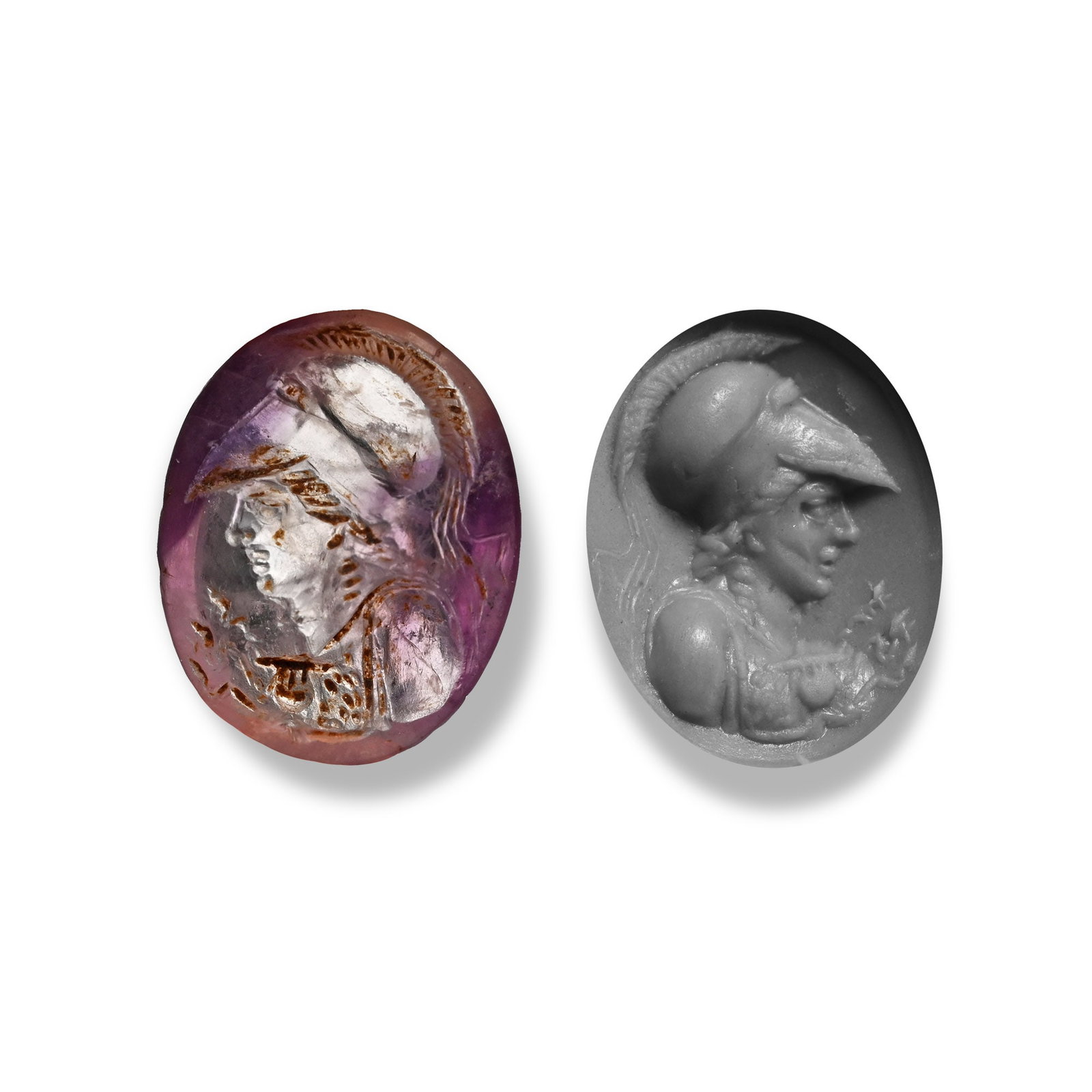 Roman Amethyst Gemstone of the Goddess Minerva (1 of 1)