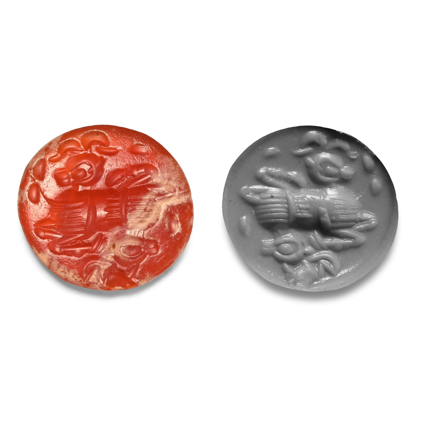 Sasanian Carnelian Gemstone of an Ibex with Inscription (1 of 1)