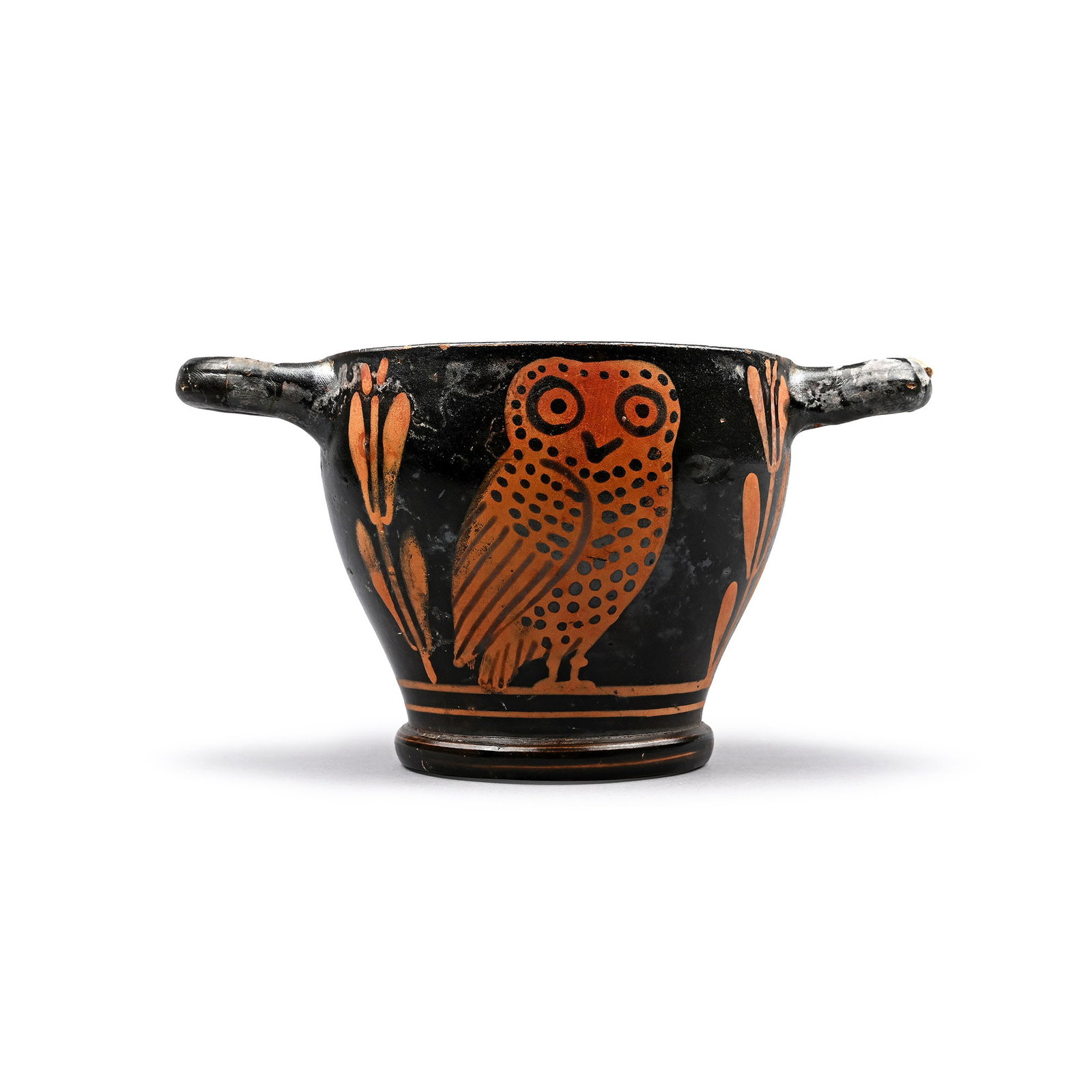 Large Greek Red-Figure Skyphos with Owl (1 of 1)