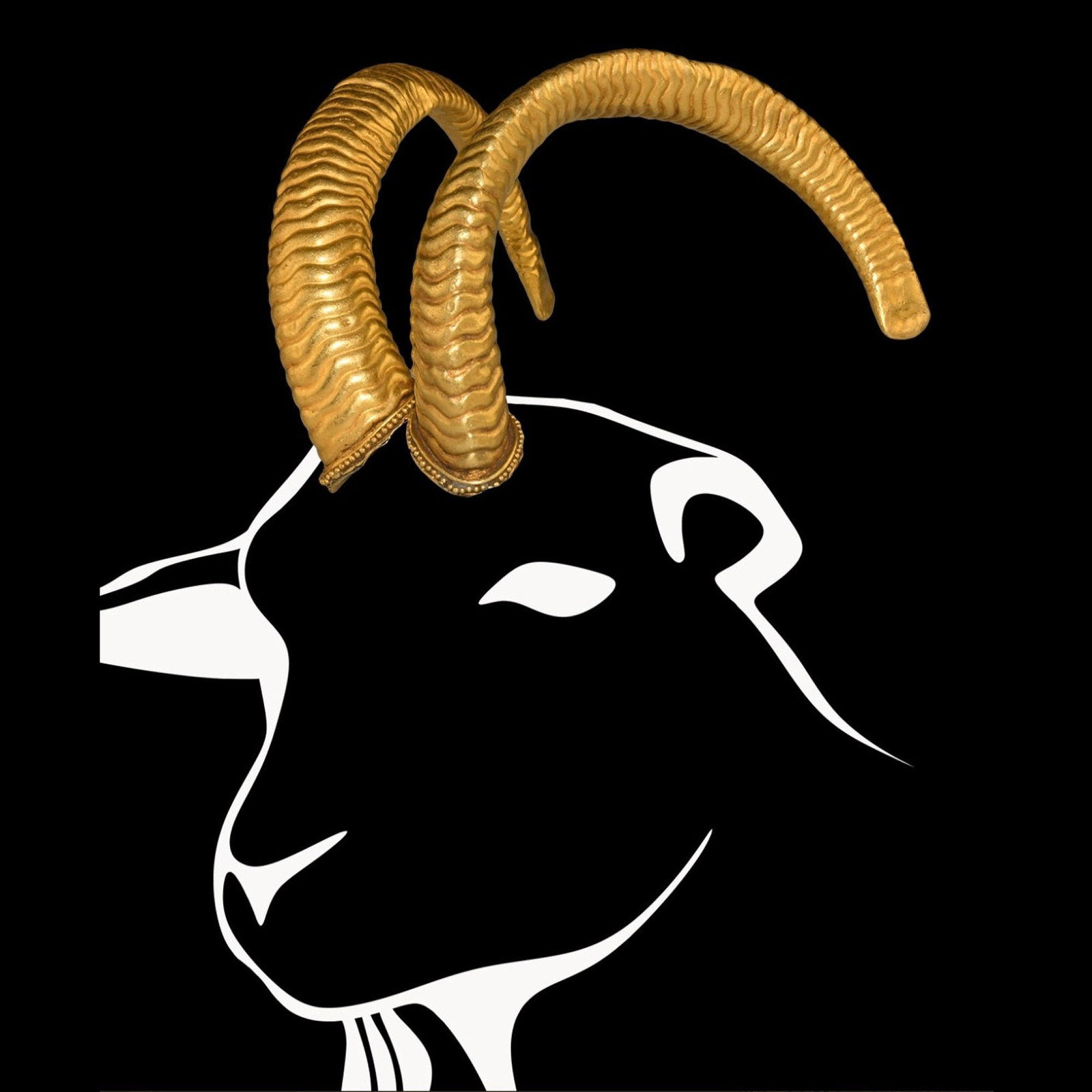 Greek Gold 'Golden Fleece' Ram-Horn Pair (1 of 3)