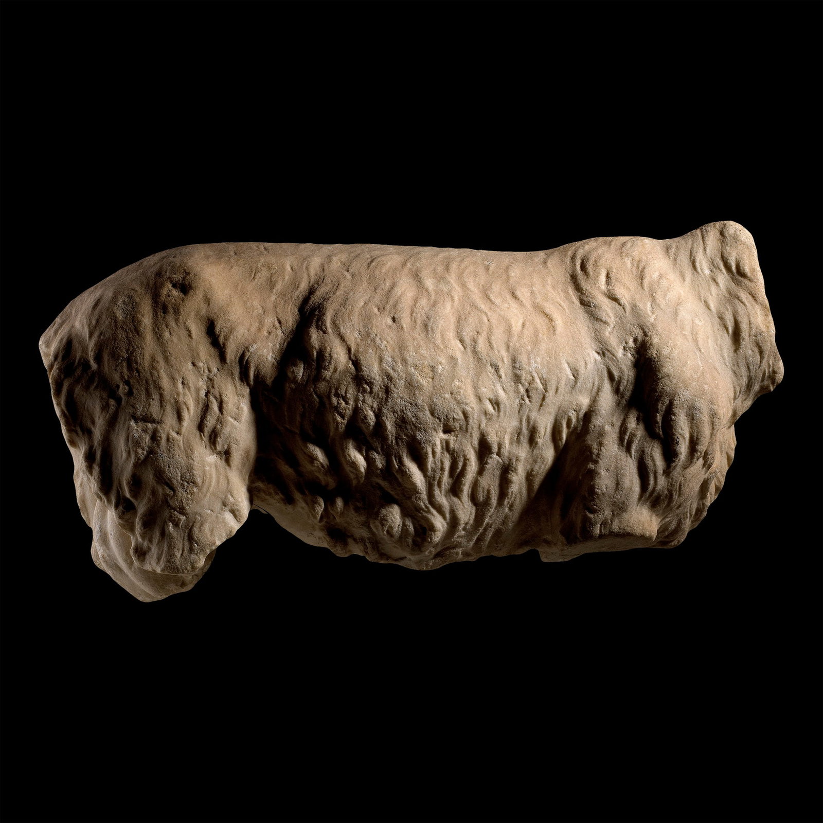 Life-Size Roman Marble Torso of a Ram (1 of 3)