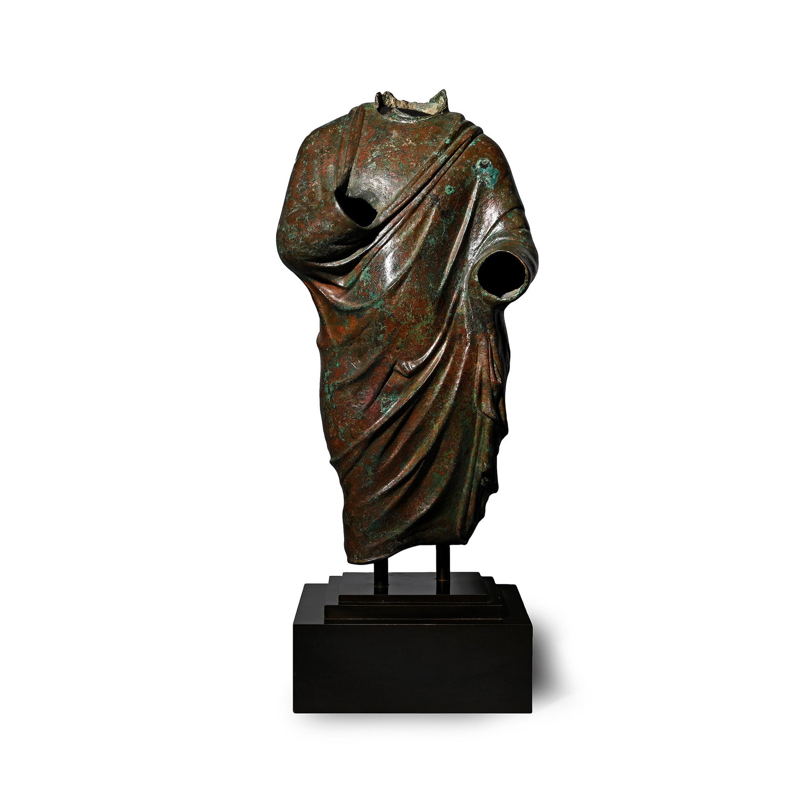 Large Roman Bronze Robed Torso (1 of 2)