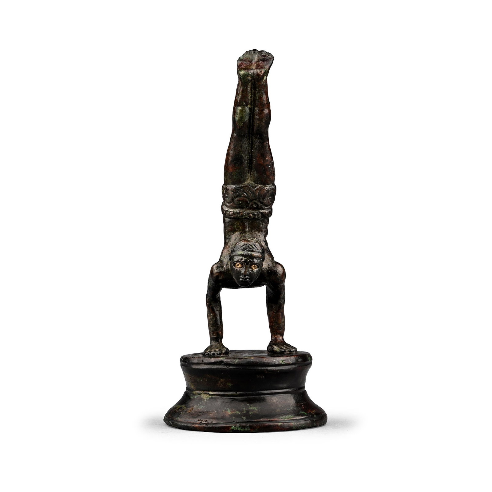 Roman Bronze Hand-Standing Acrobat (1 of 2)