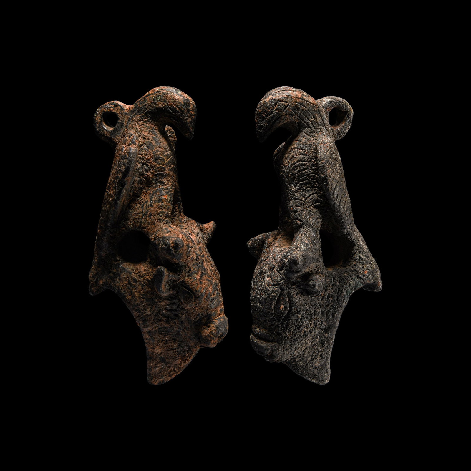 Roman Bronze Jupiter Dolichenus Eagle Pair (1 of 1)