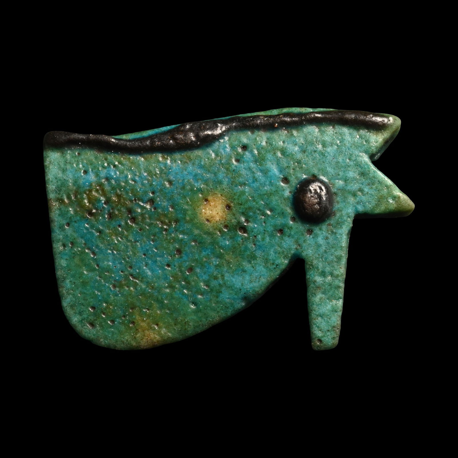 Egyptian Faience Wedjat Eye Amulet (1 of 1)