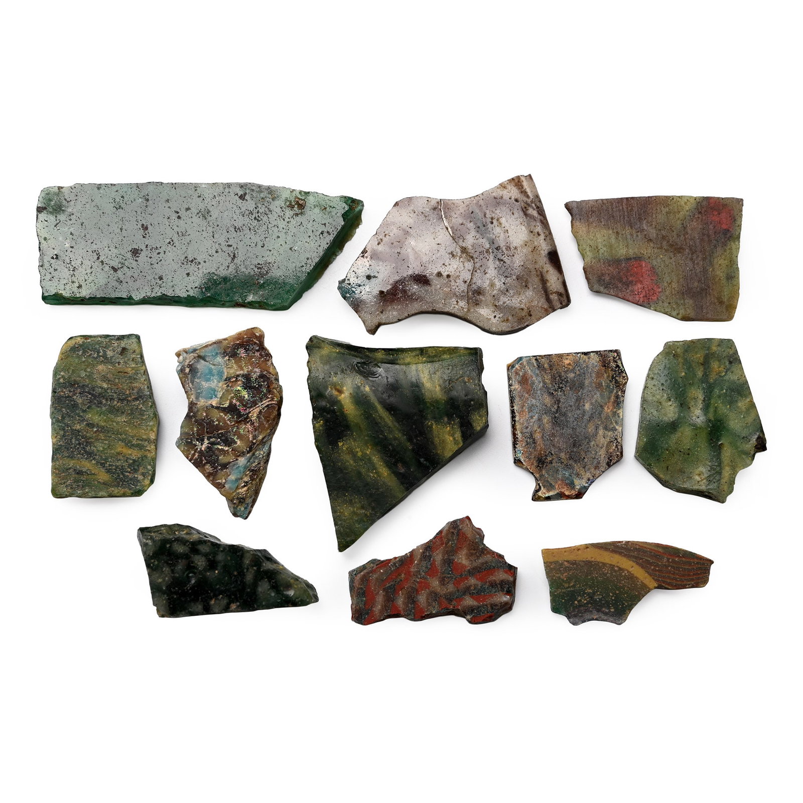 Romano-Egyptian Mosaic Glass Fragment Group (1 of 1)