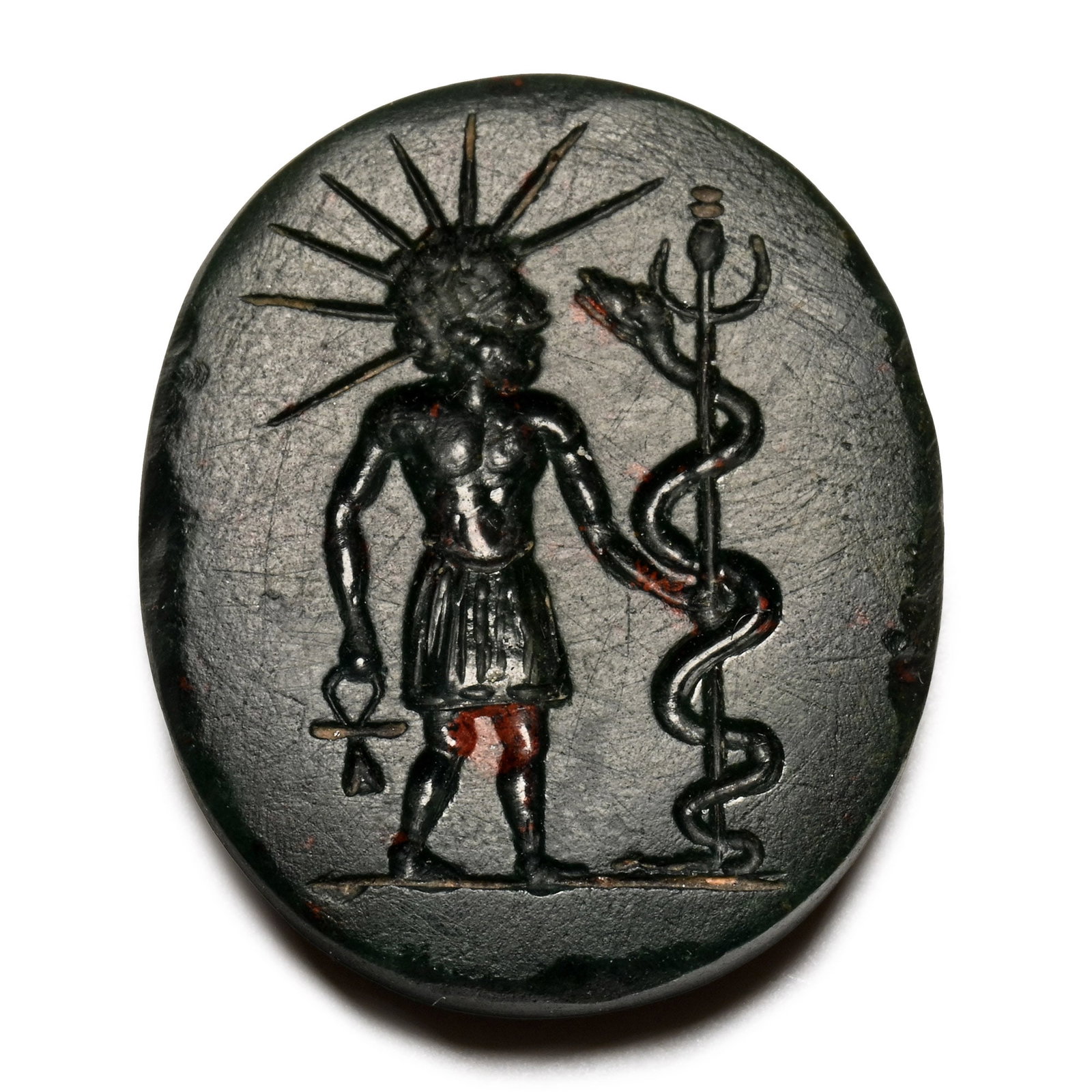 Roman Gnostic Green Jasper Gemstone (1 of 1)
