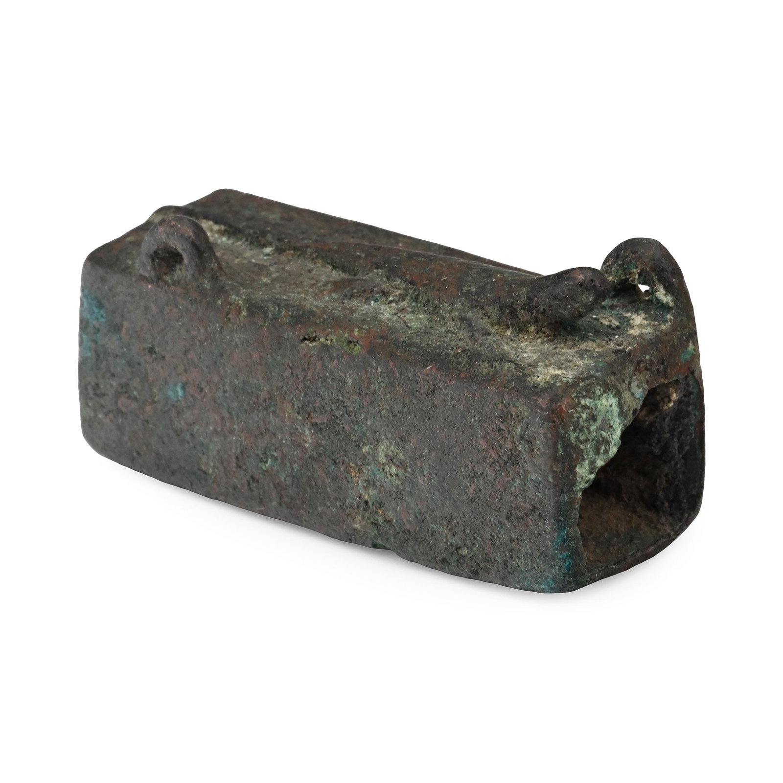 Roman Bronze Padlock Barrel with Lizard (1 of 1)