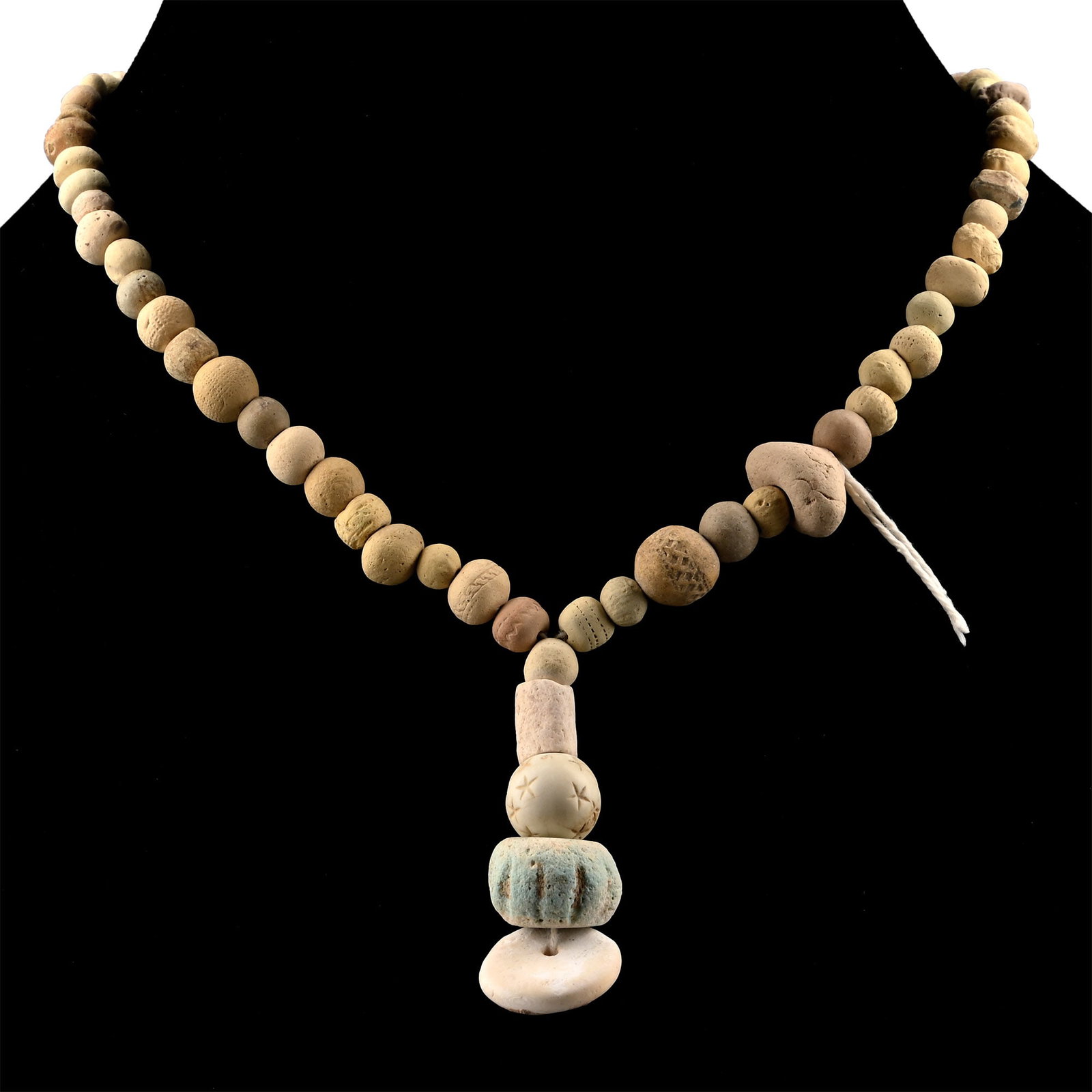 Roman and Other Ceramic Bead Necklace String (1 of 1)