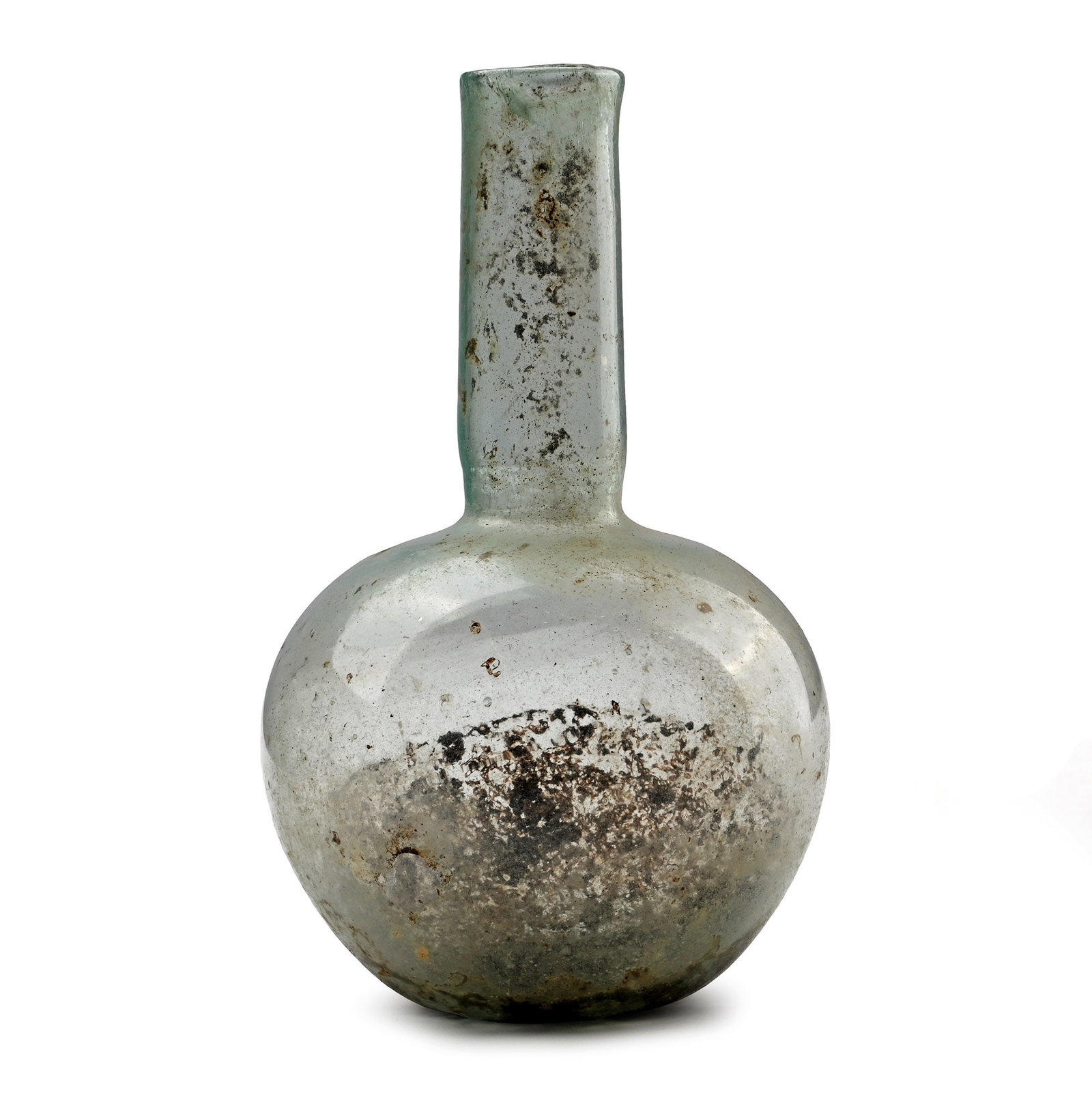 Roman Aqua Glass Flask (1 of 1)
