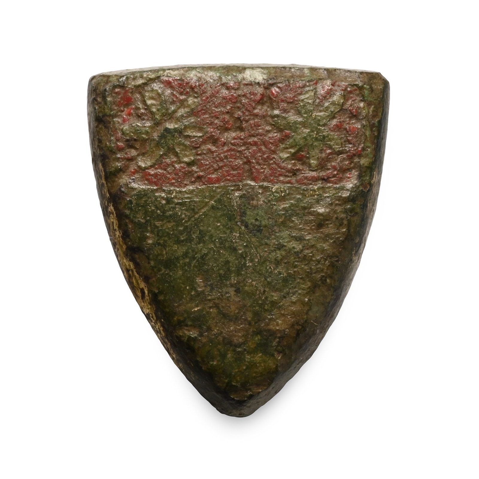 Medieval Knight's Enamelled Bronze Heraldic Horse Harness Stud (1 of 1)