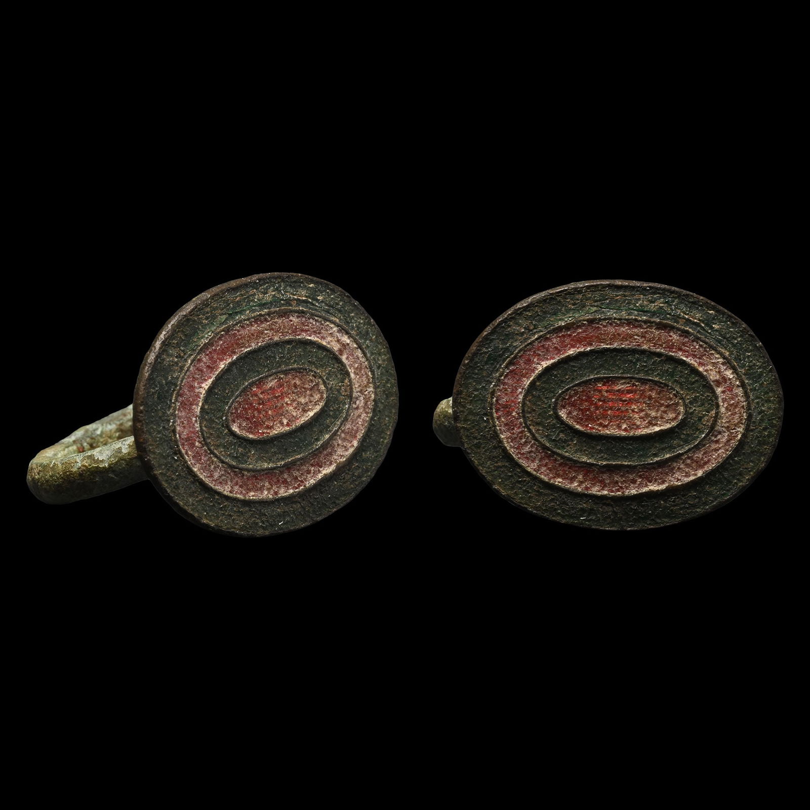 Eastern Medieval Enamelled Bronze Ring (1 of 1)