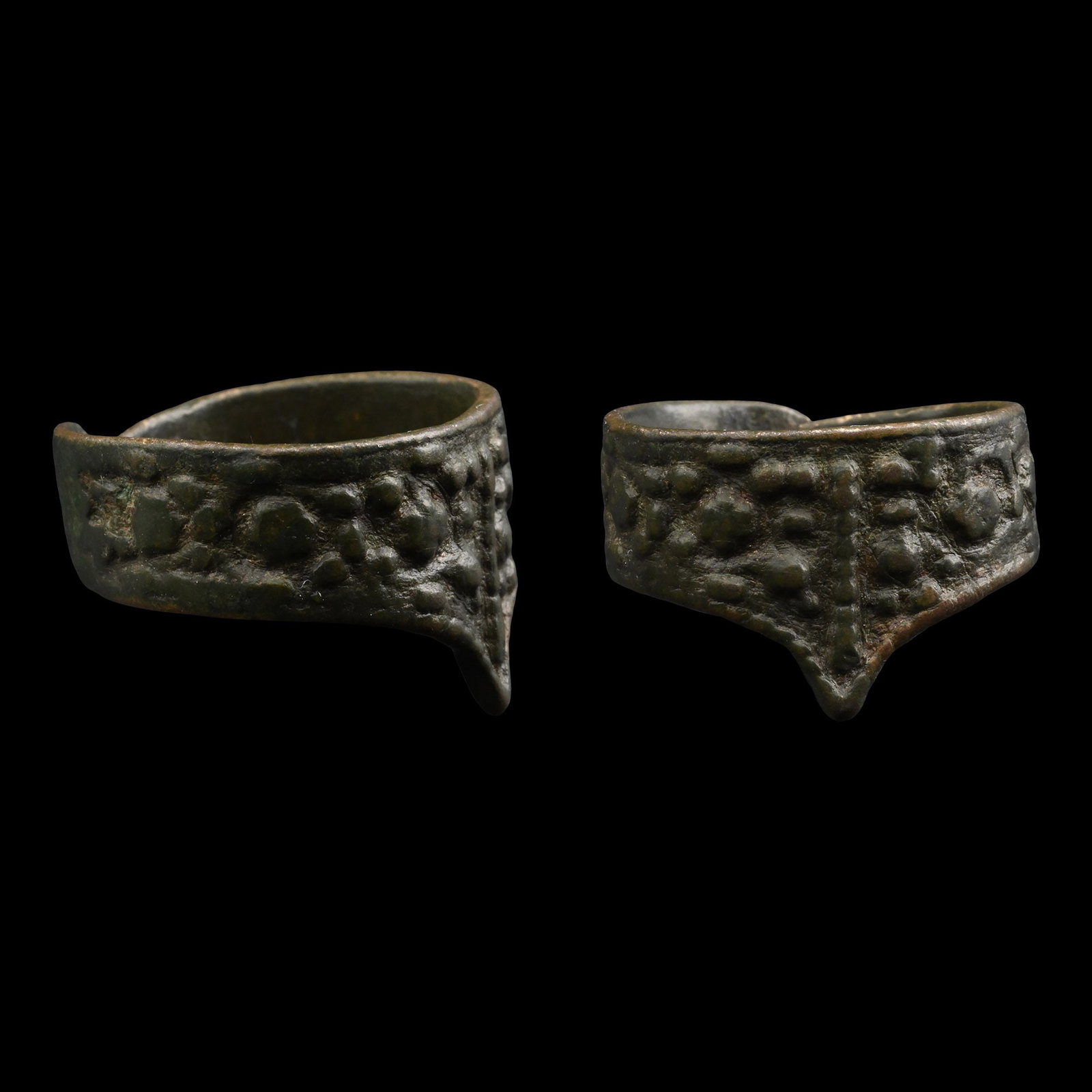 Post Medieval Bronze Archer's Thumb Ring (1 of 1)