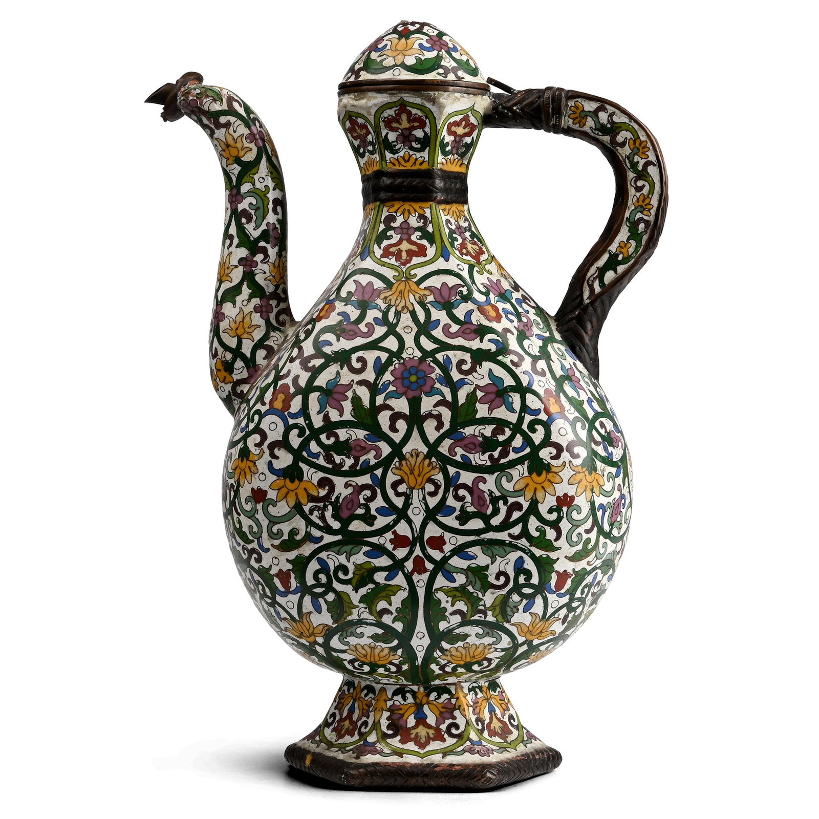 Chinese Enamelled Bronze Ewer for the Indian Market (1 of 2)