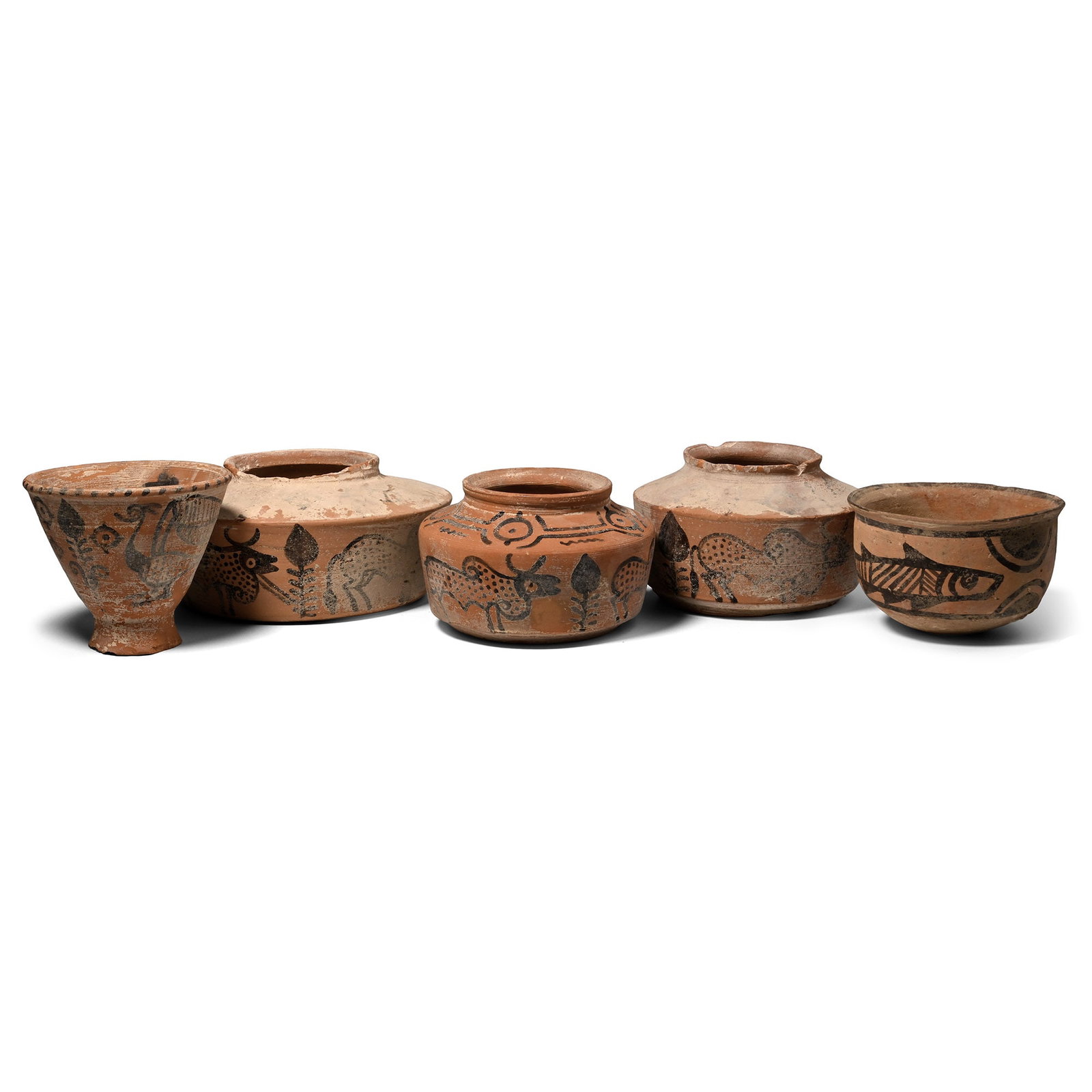 Indus Valley Style Terracotta Vessel Group (1 of 1)