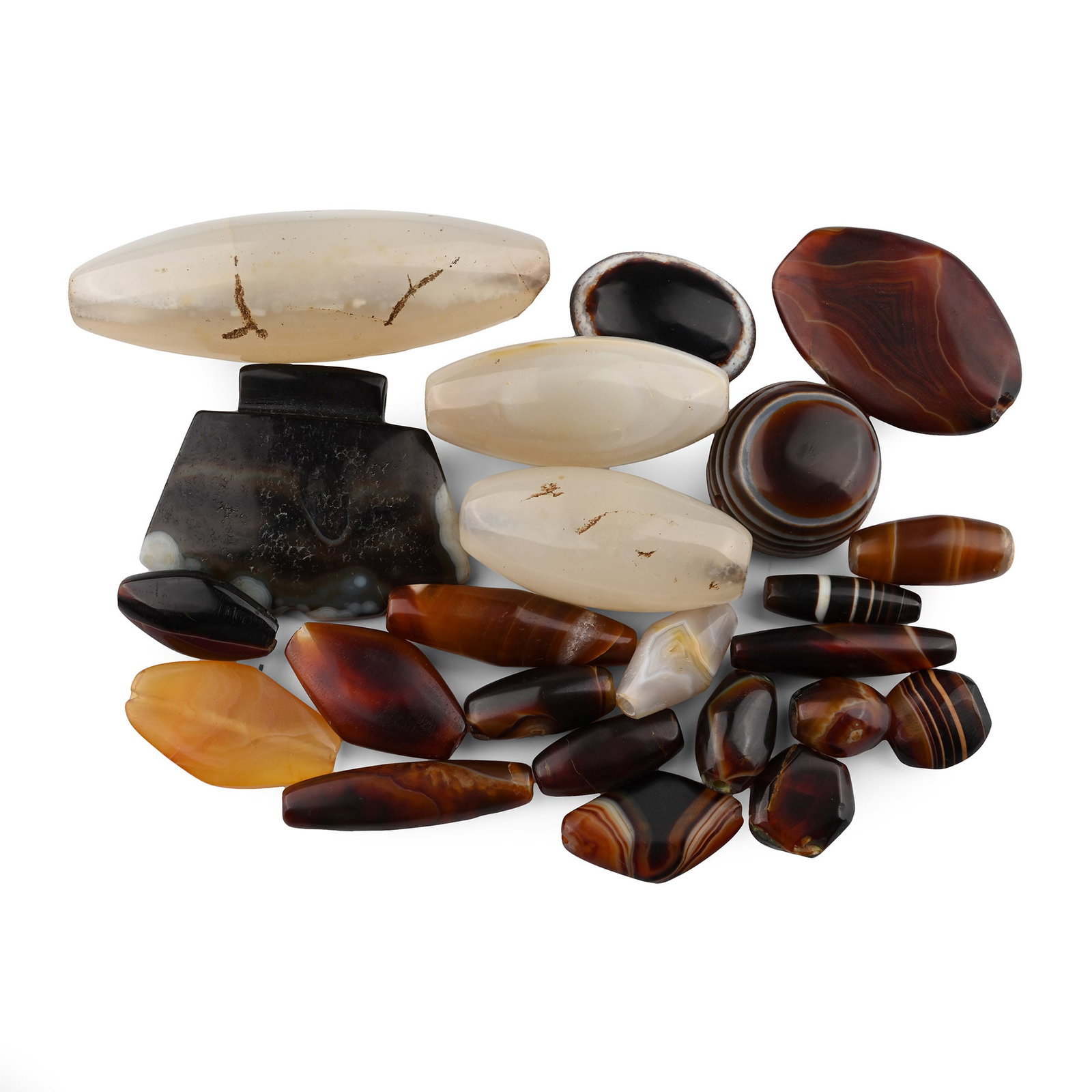 Agate Bead and Pendant Group (1 of 1)