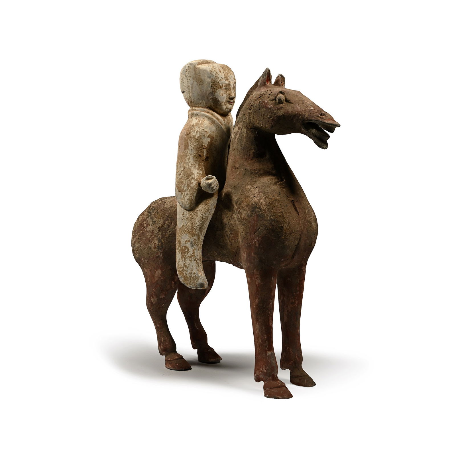 Chinese Han Style Terracotta Horse and Rider (1 of 1)