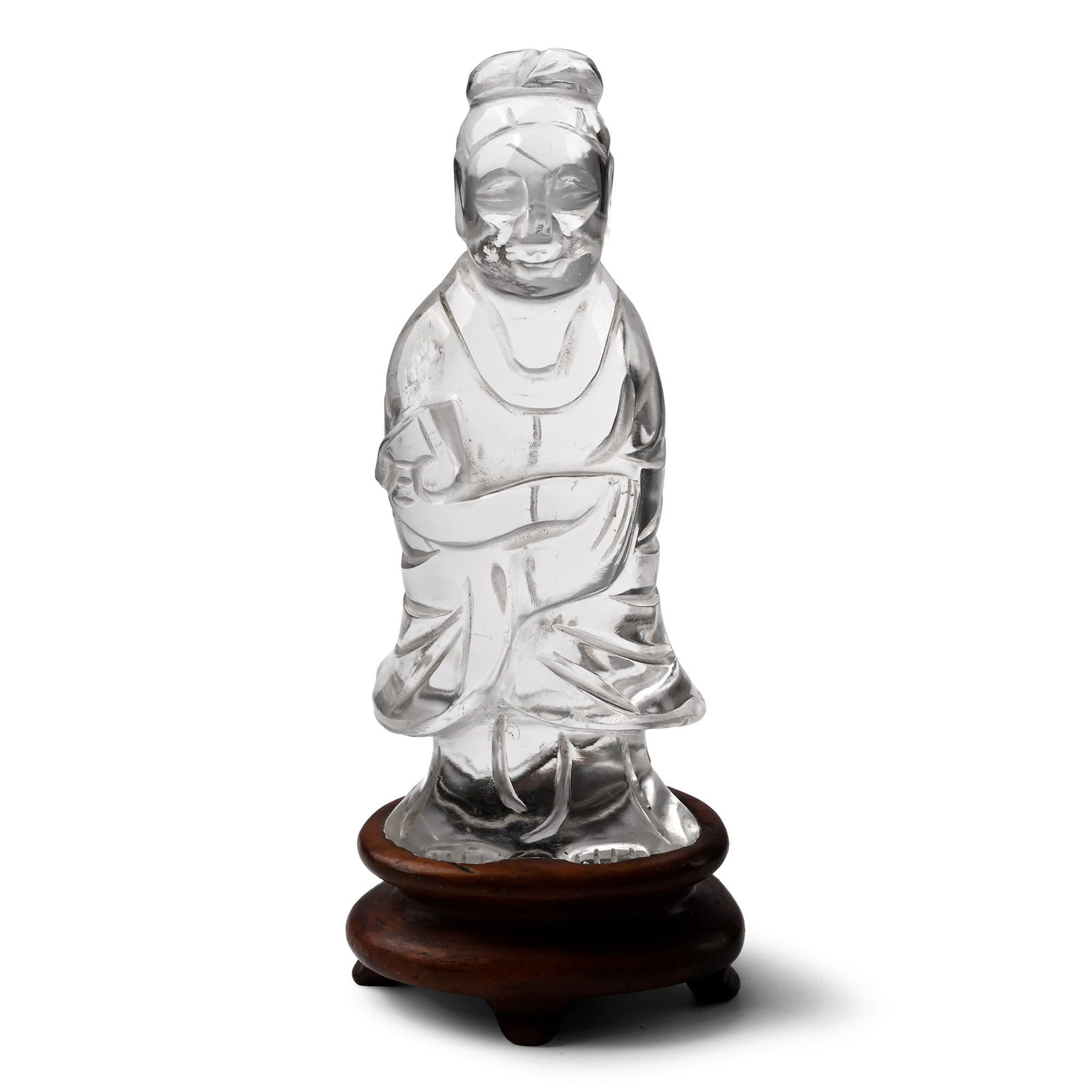 Chinese Rock Crystal Statuette (1 of 1)