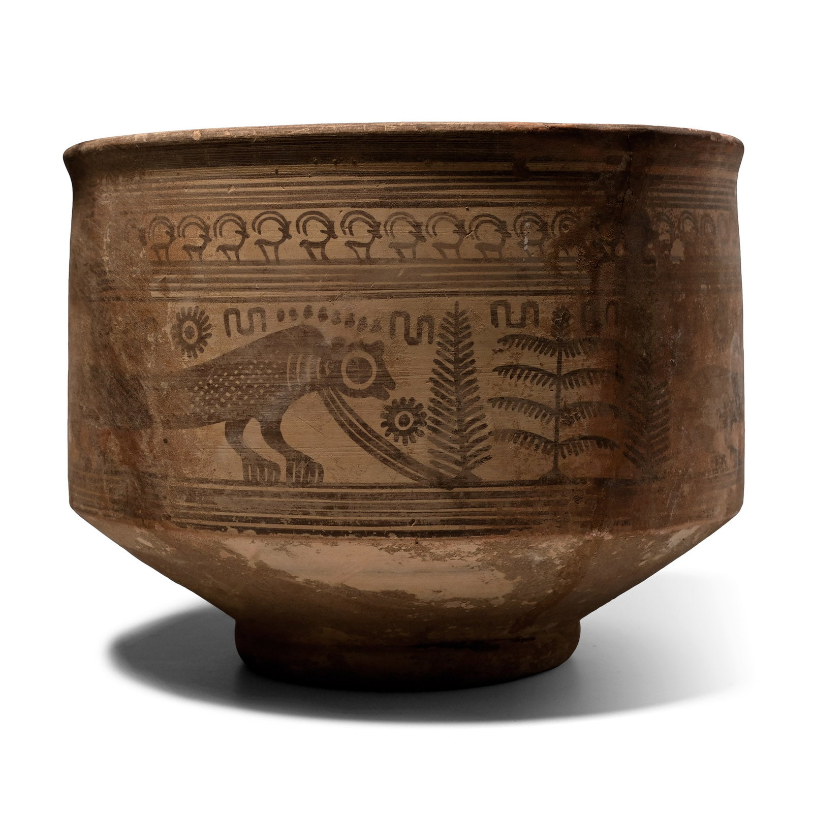 Large Indus Valley Mehrgarh Terracotta Jar with Animals (1 of 1)