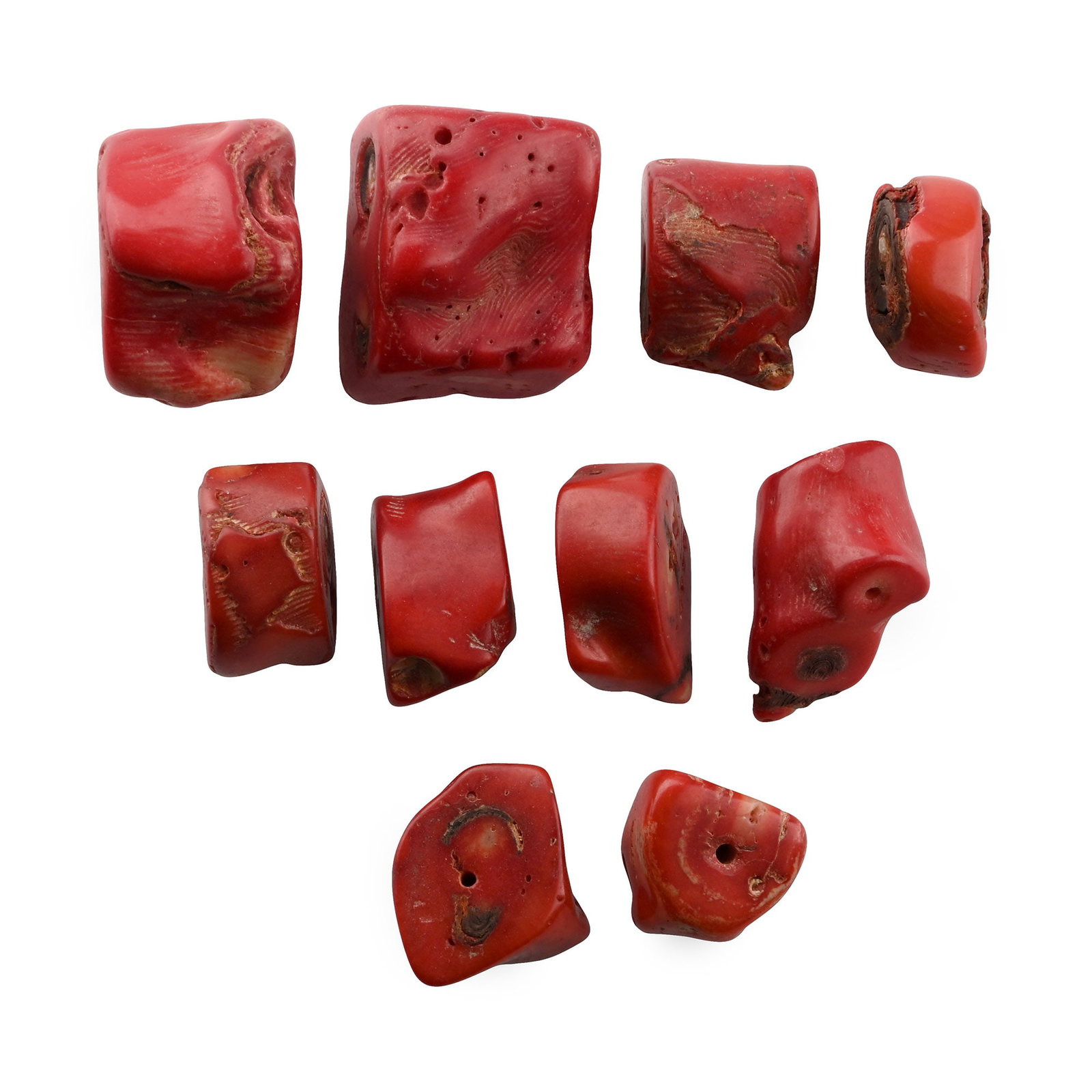 Collection of Large Red Coral Beads (1 of 1)