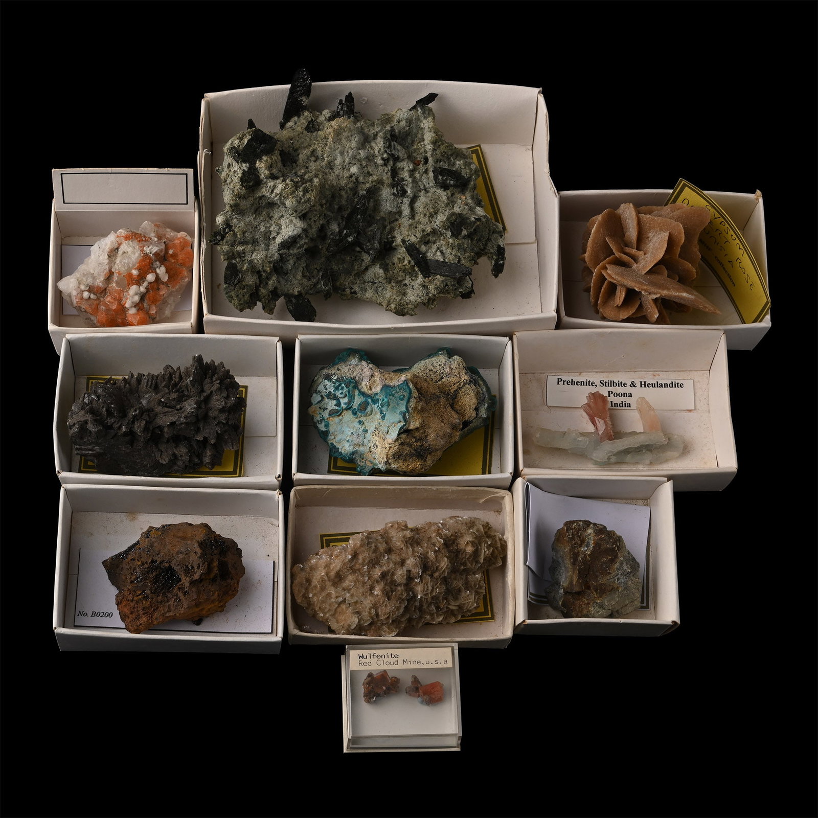 Mixed Crystal and Mineral Specimen Group (1 of 1)