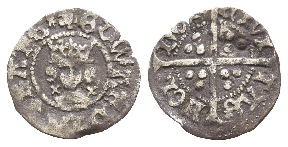 England. York, Edward IV AR Halfpenny. (1 of 1)
