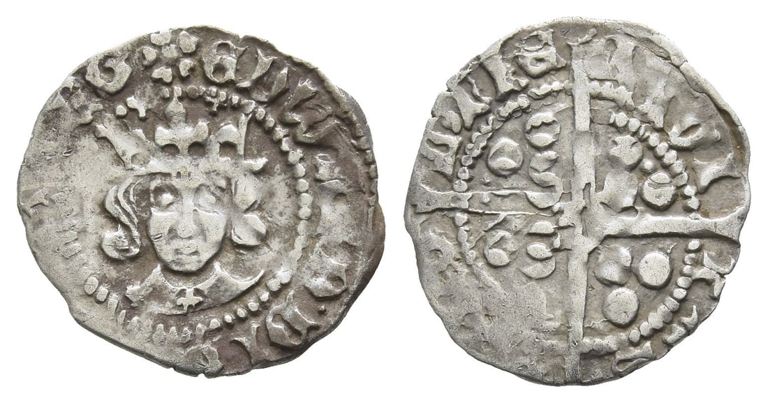 England. York, Edward IV AR Penny. (1 of 1)