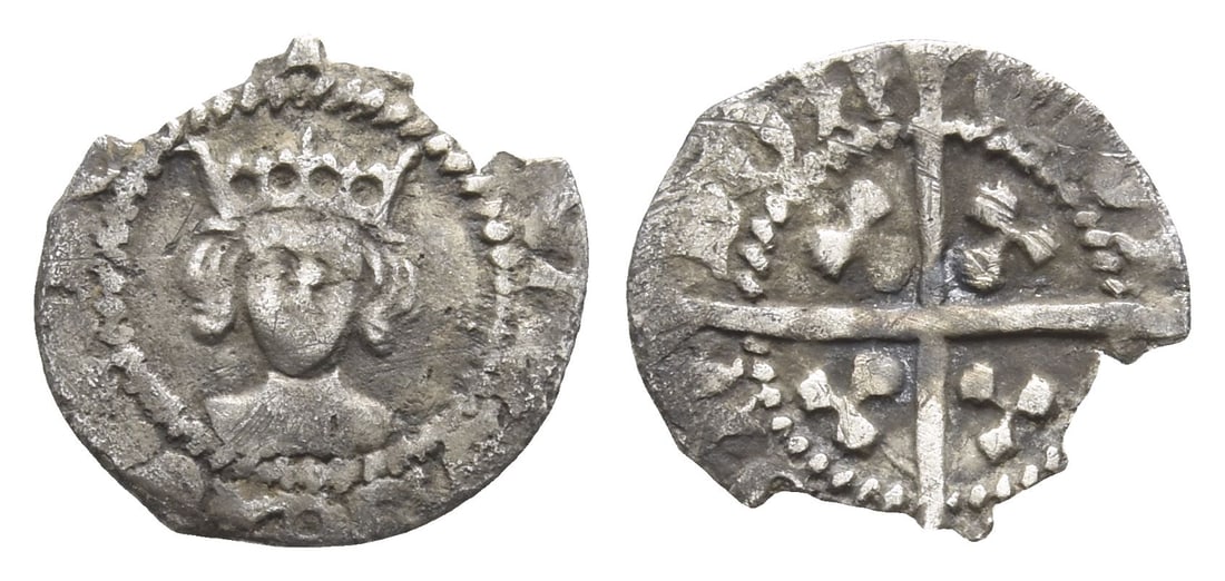 England. York, Edward IV AR Halfpenny. (1 of 1)