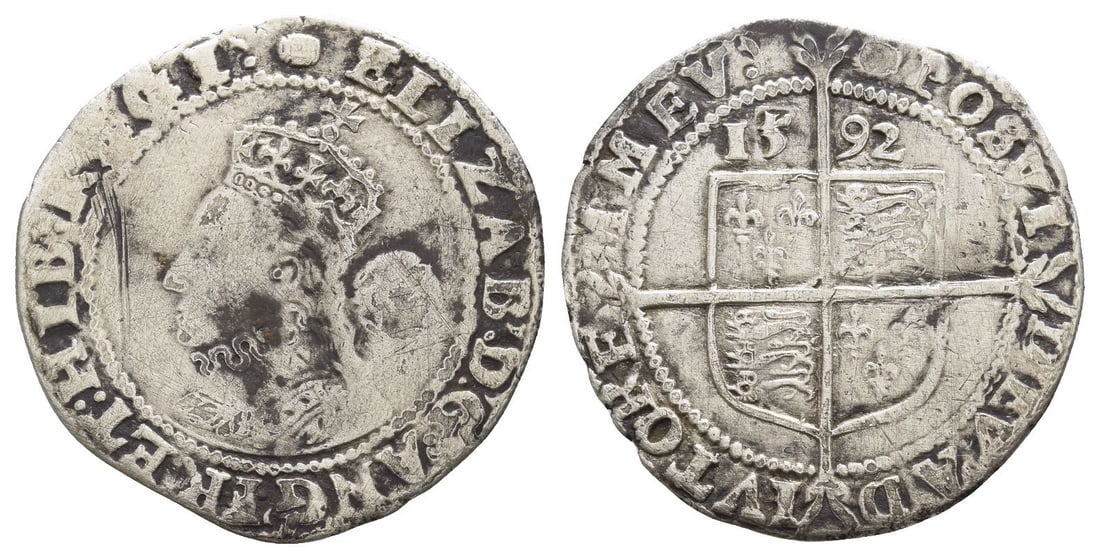 England. Tudor, Elizabeth I AR Sixpence. (1 of 1)