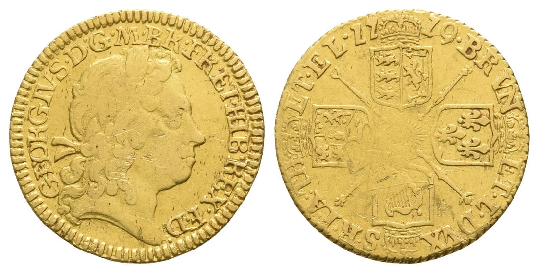 Great Britain. Hanover, George I AV Half Guinea. (1 of 1)