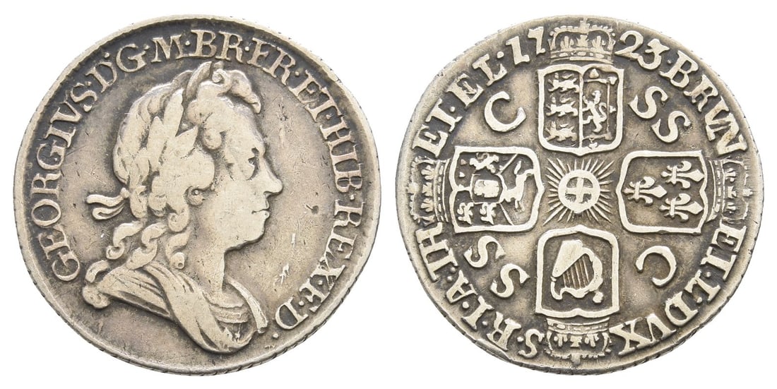 England. Hanover, George I AR Sixpence. (1 of 1)